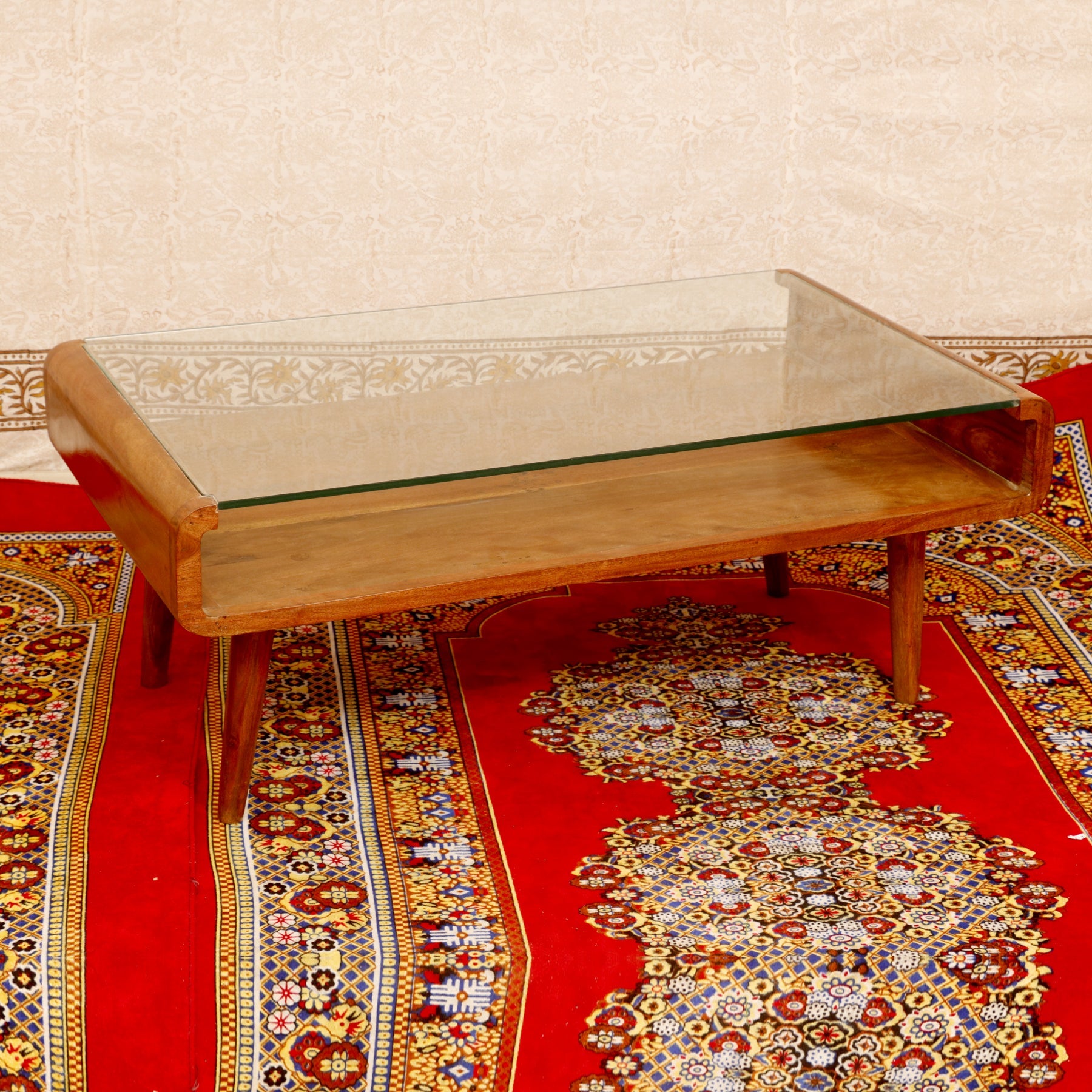 Natural Tone Retro Coffee Table Default Title Coffee Table
