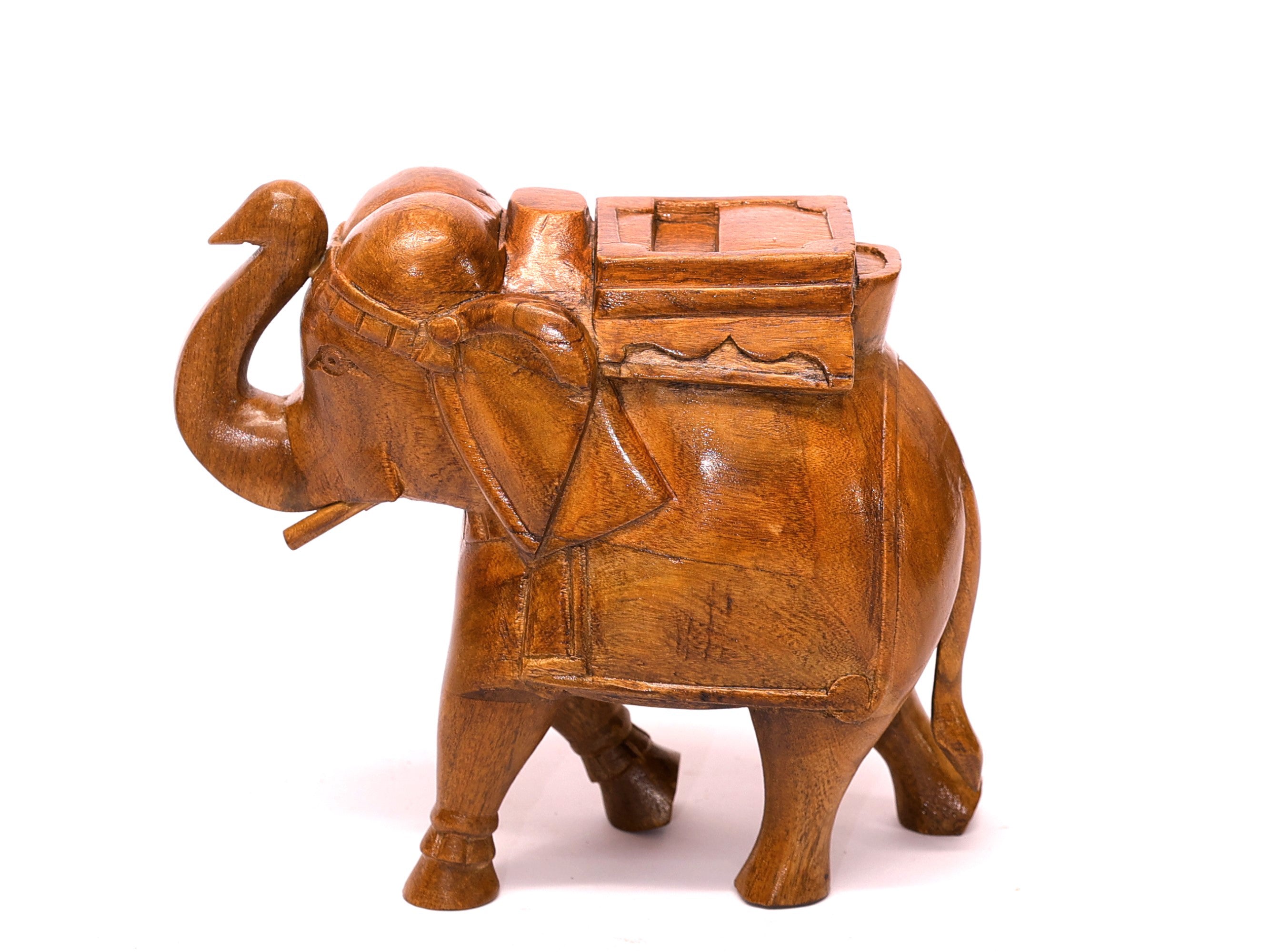 Handcrafted Rajwadi Elephant Showpiece Animal Figurine