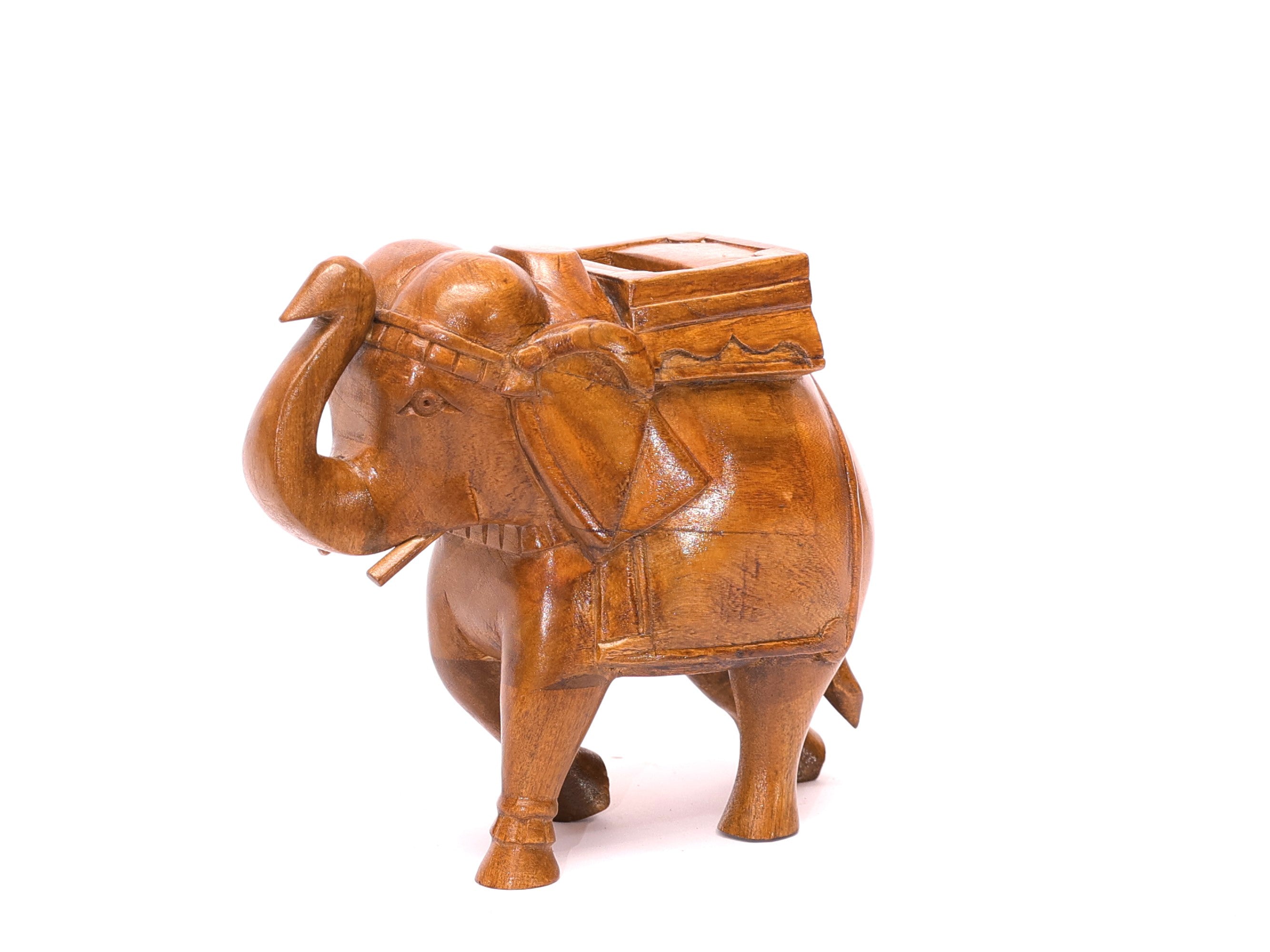 Handcrafted Rajwadi Elephant Showpiece Animal Figurine