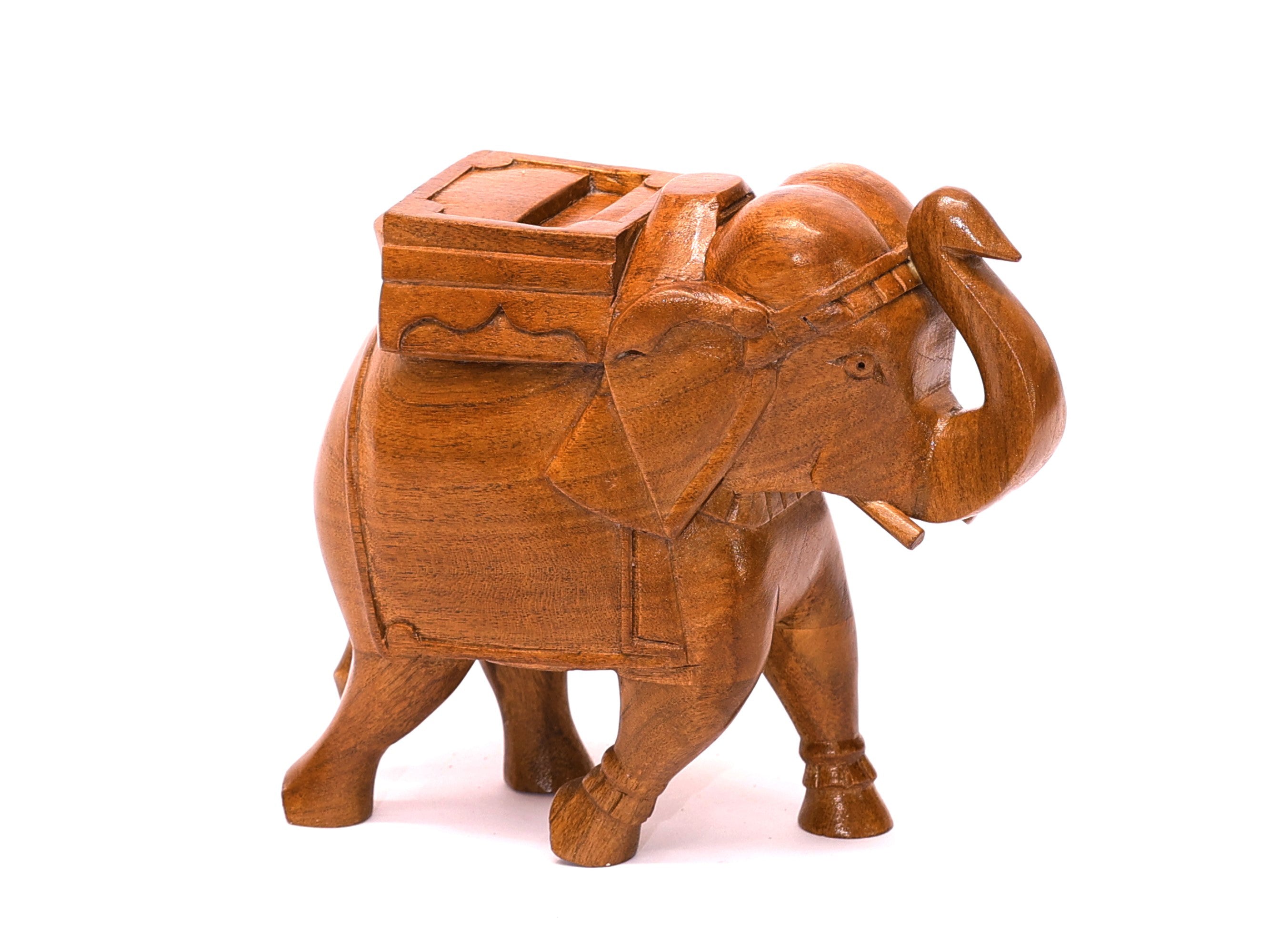 Handcrafted Rajwadi Elephant Showpiece Animal Figurine