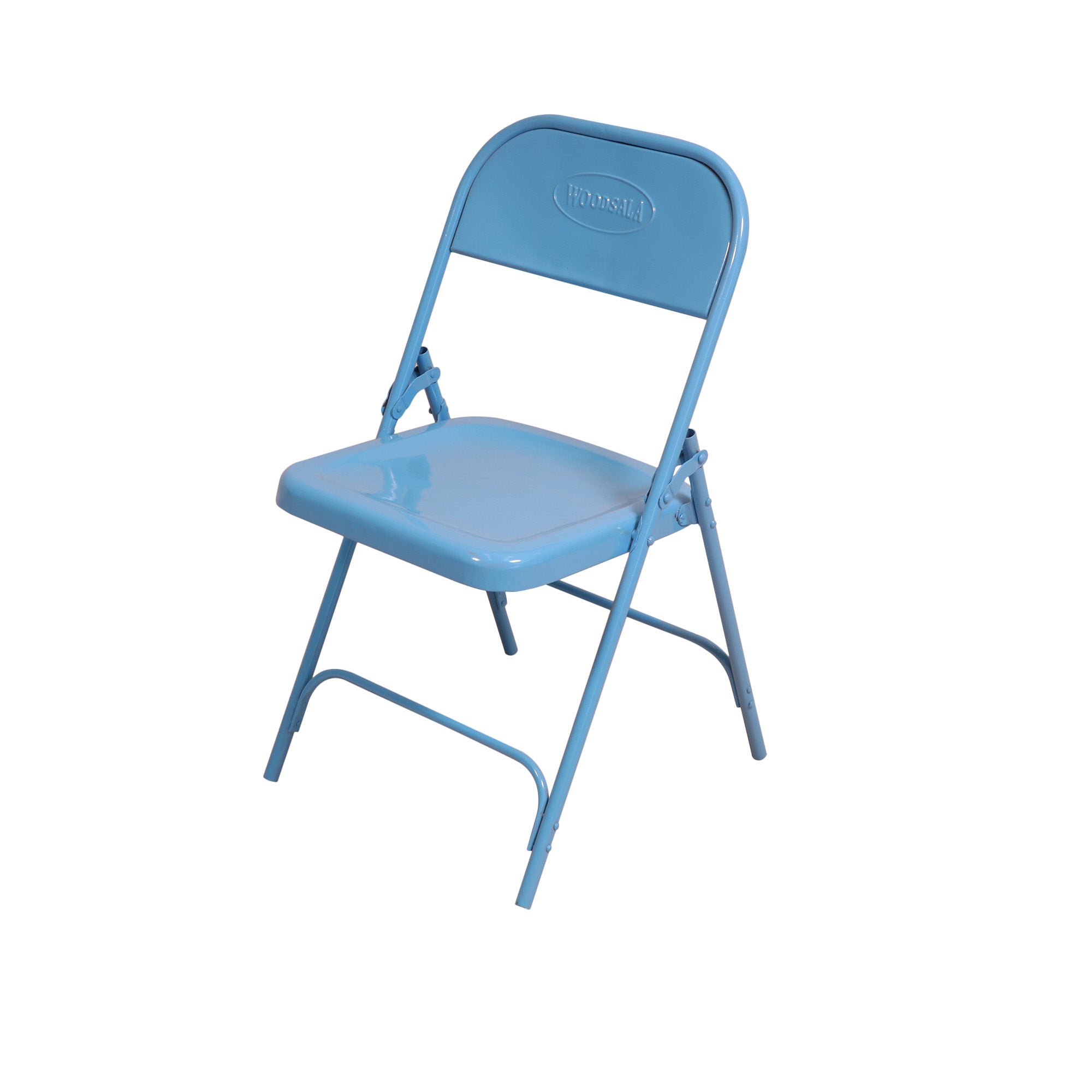Metallic Durable Blue folding chair Folding Chair
