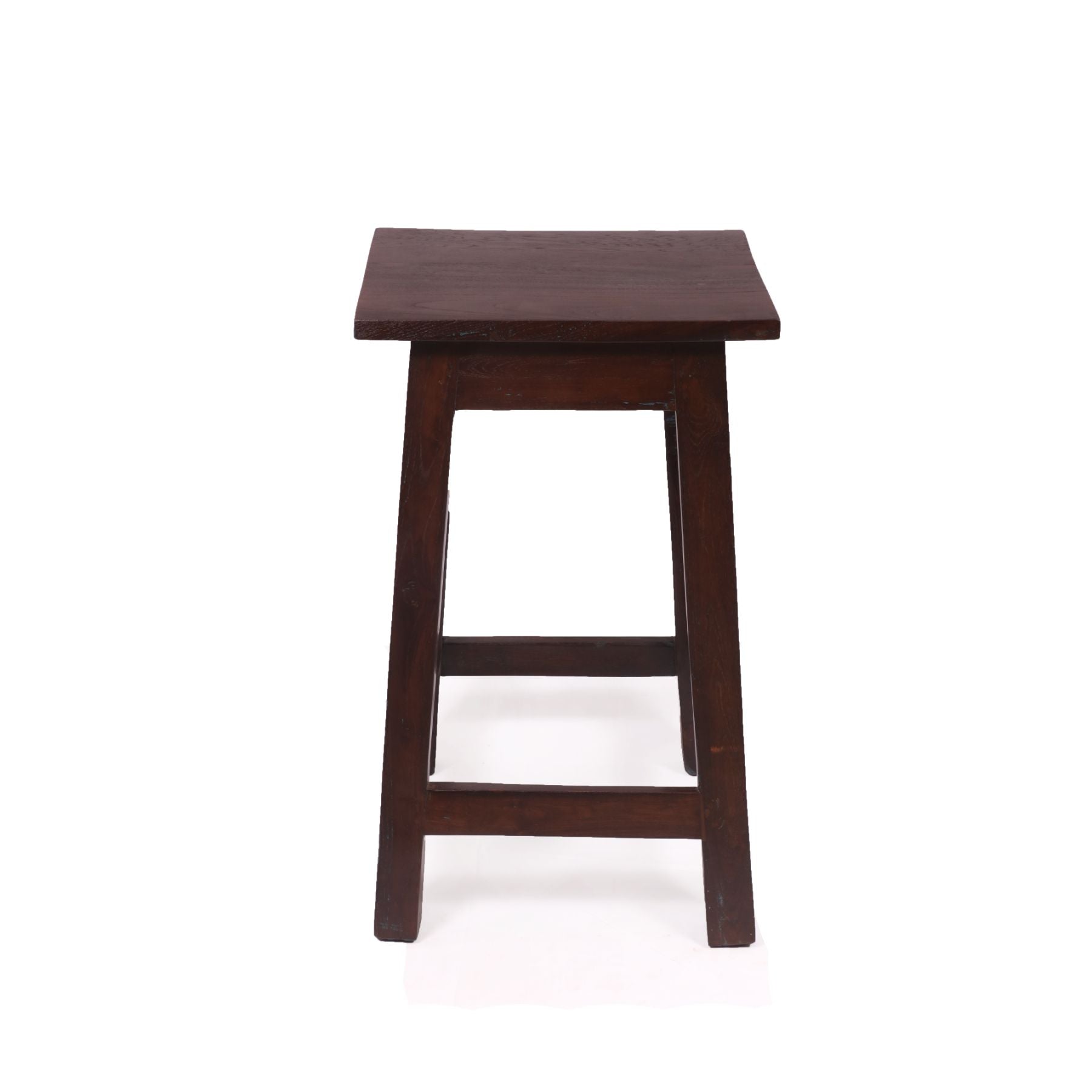 Square Wooden Medium Stool Stool