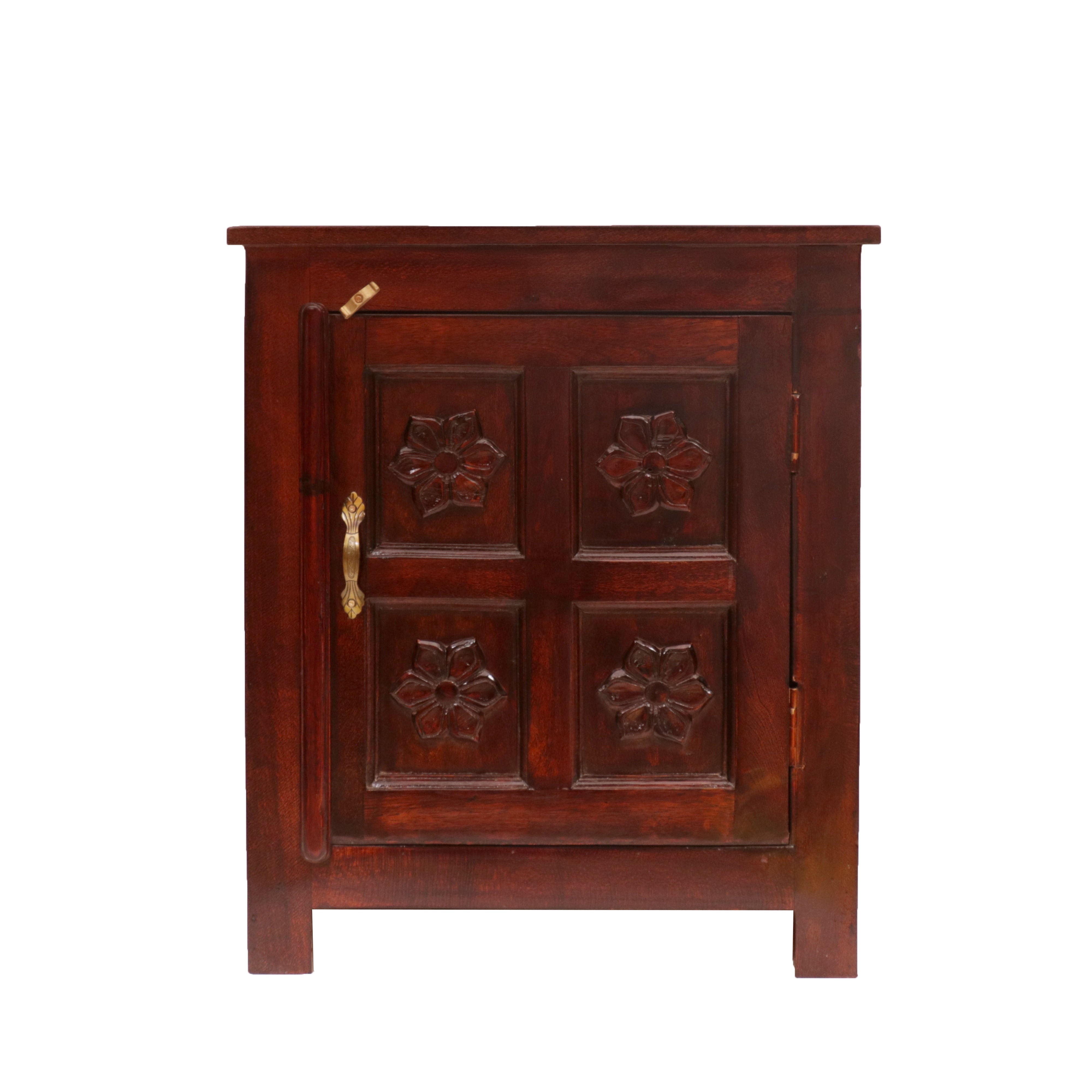 Classic Traditional Flower One Folding Self Bedside Bedside