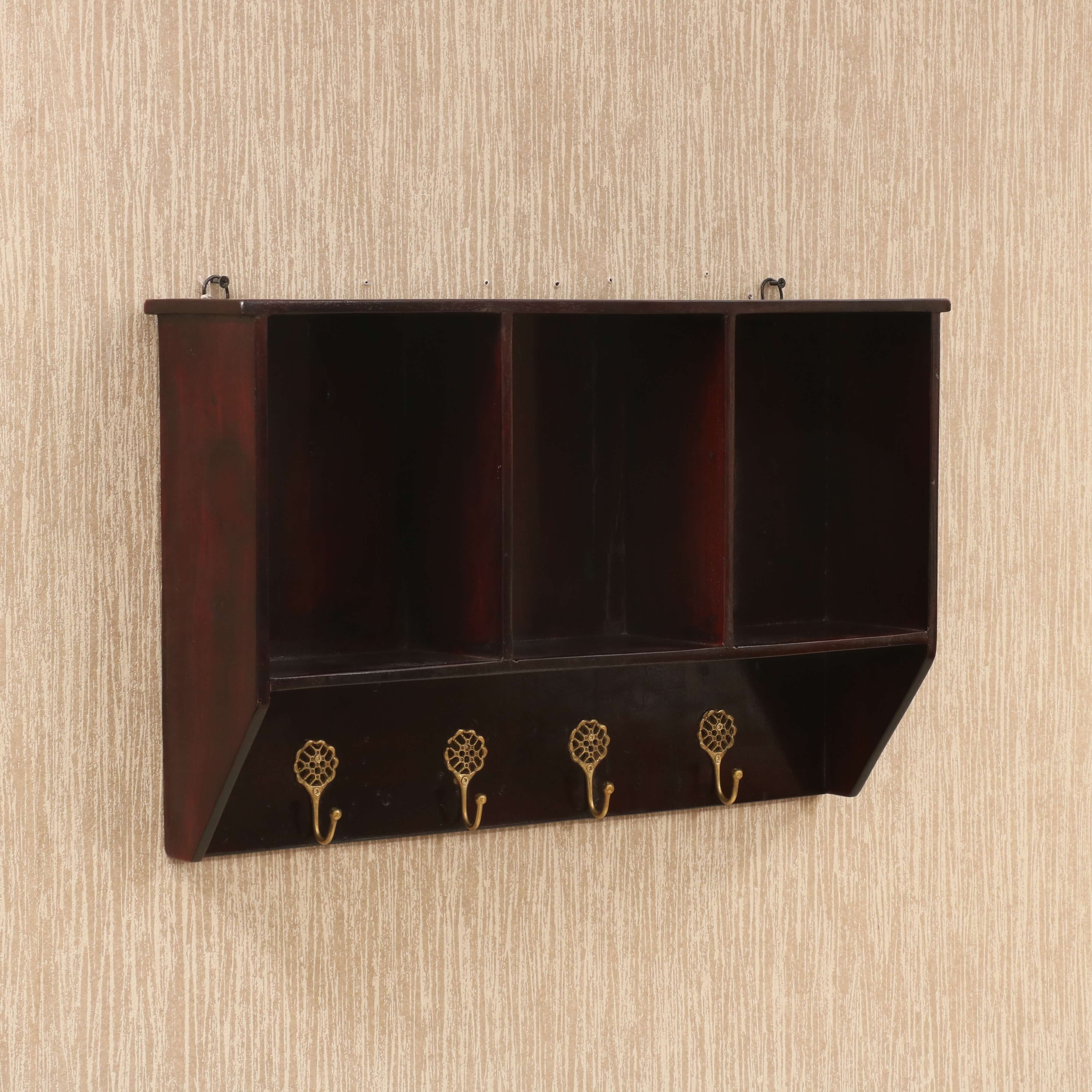 Wooden Key Hook Rack Rack