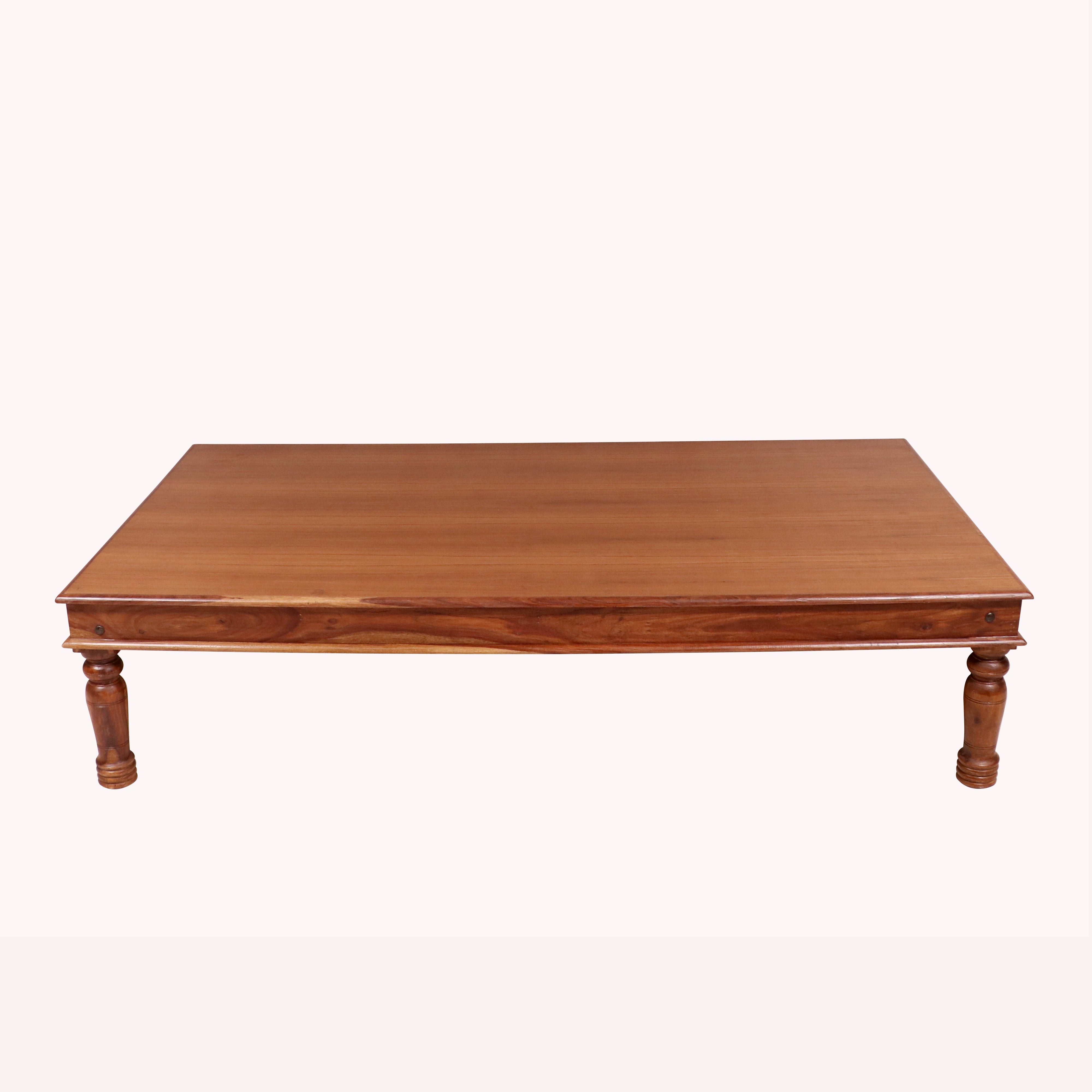 Sheesham wood Round legs with veneer Classical indian Paat Daybed