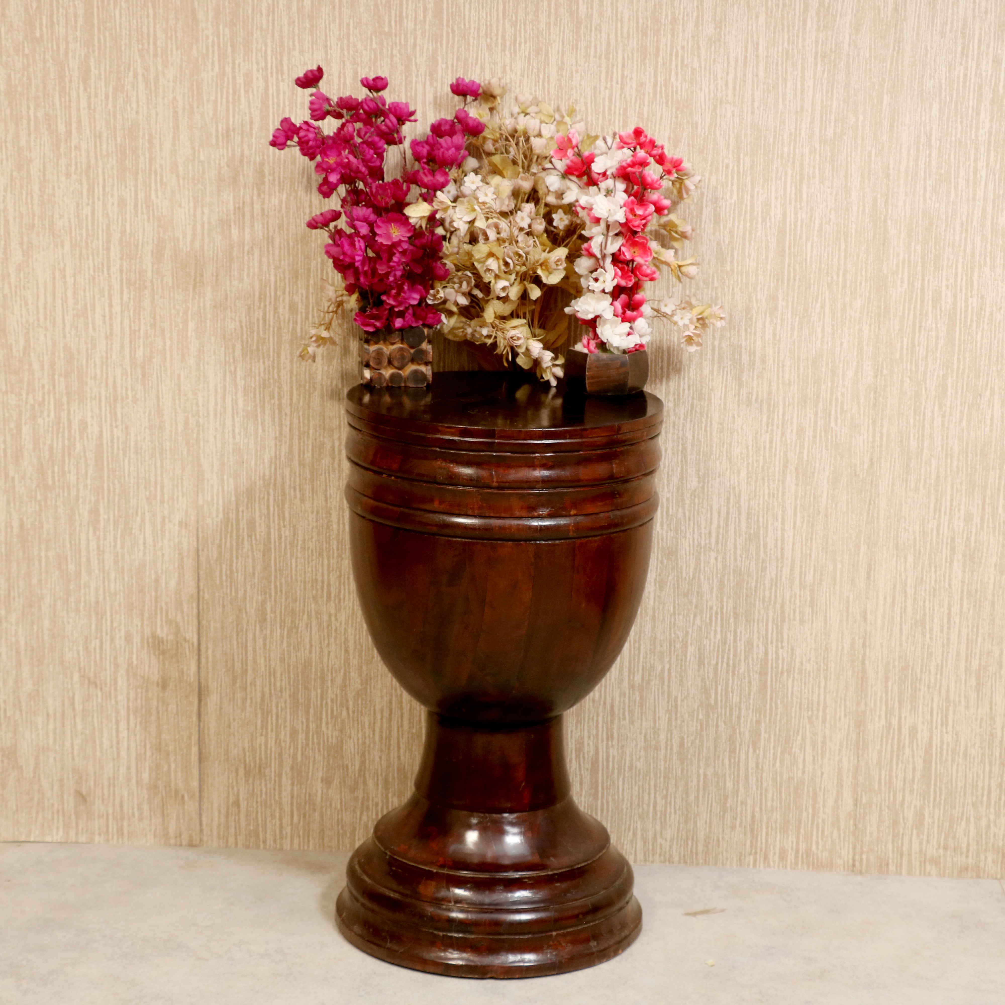 Total Solid Wood Heavy Side Base End Table