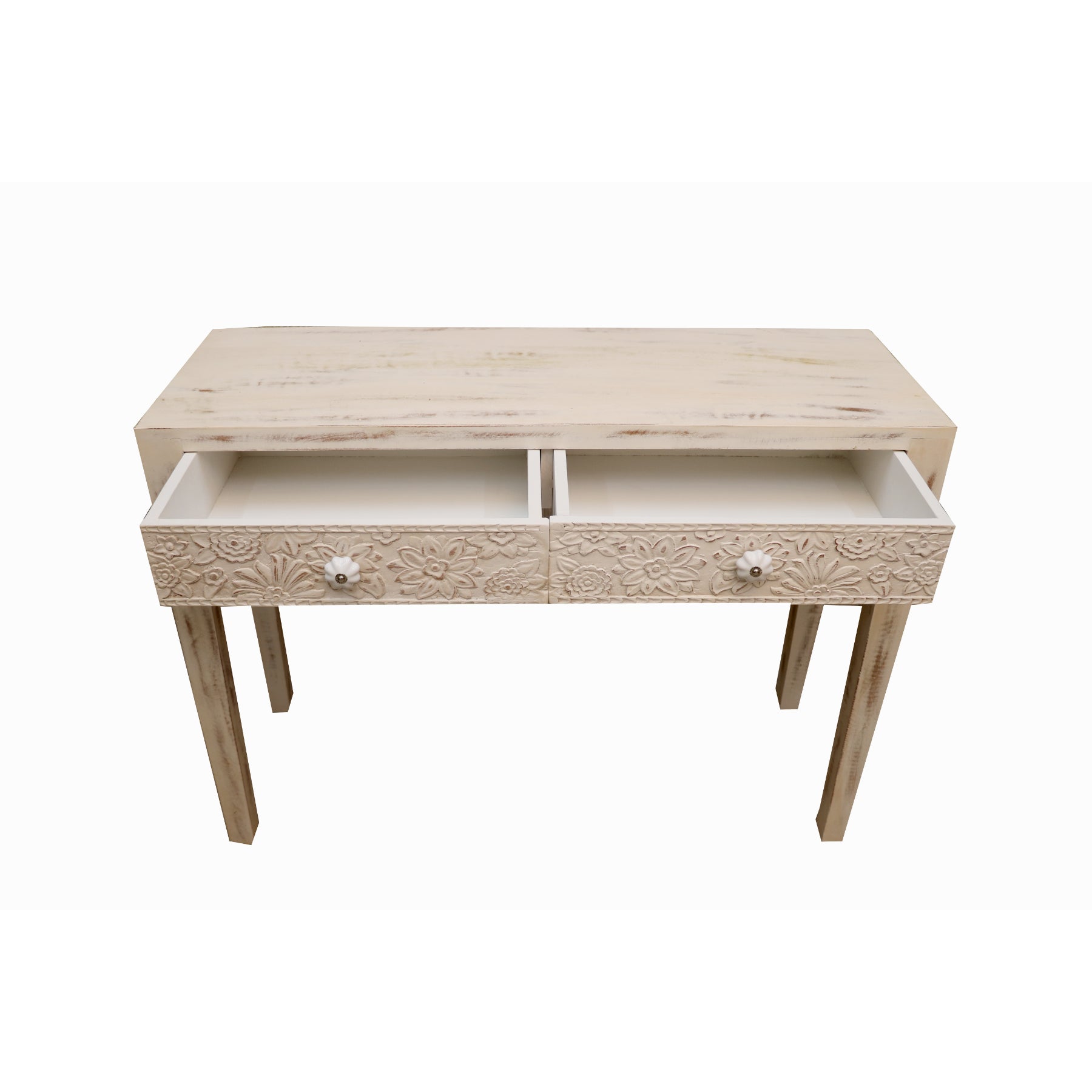 Wooden Distressed-finish Study Table Study Table