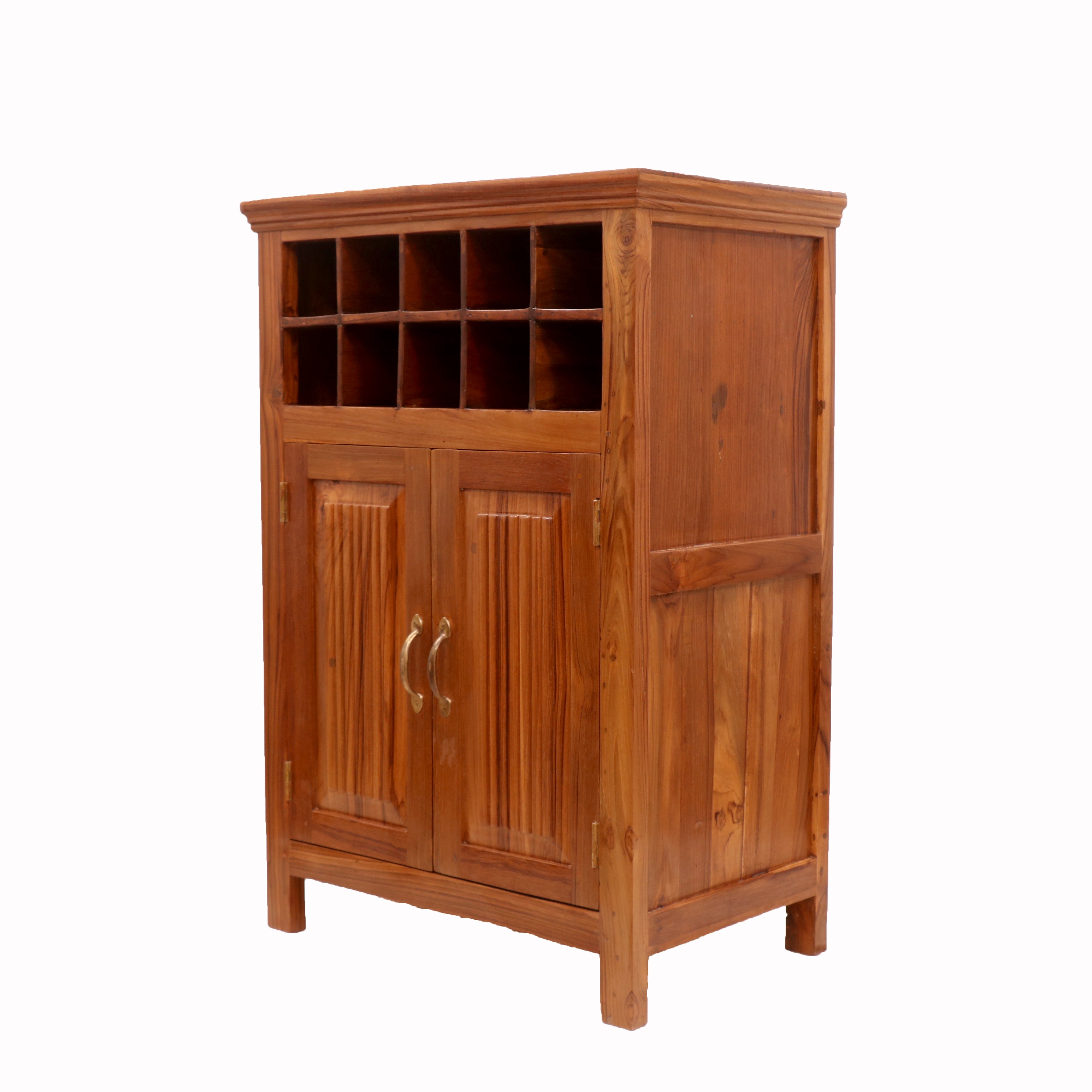 Rustic Wooden Mini Bar Bar Cabinet