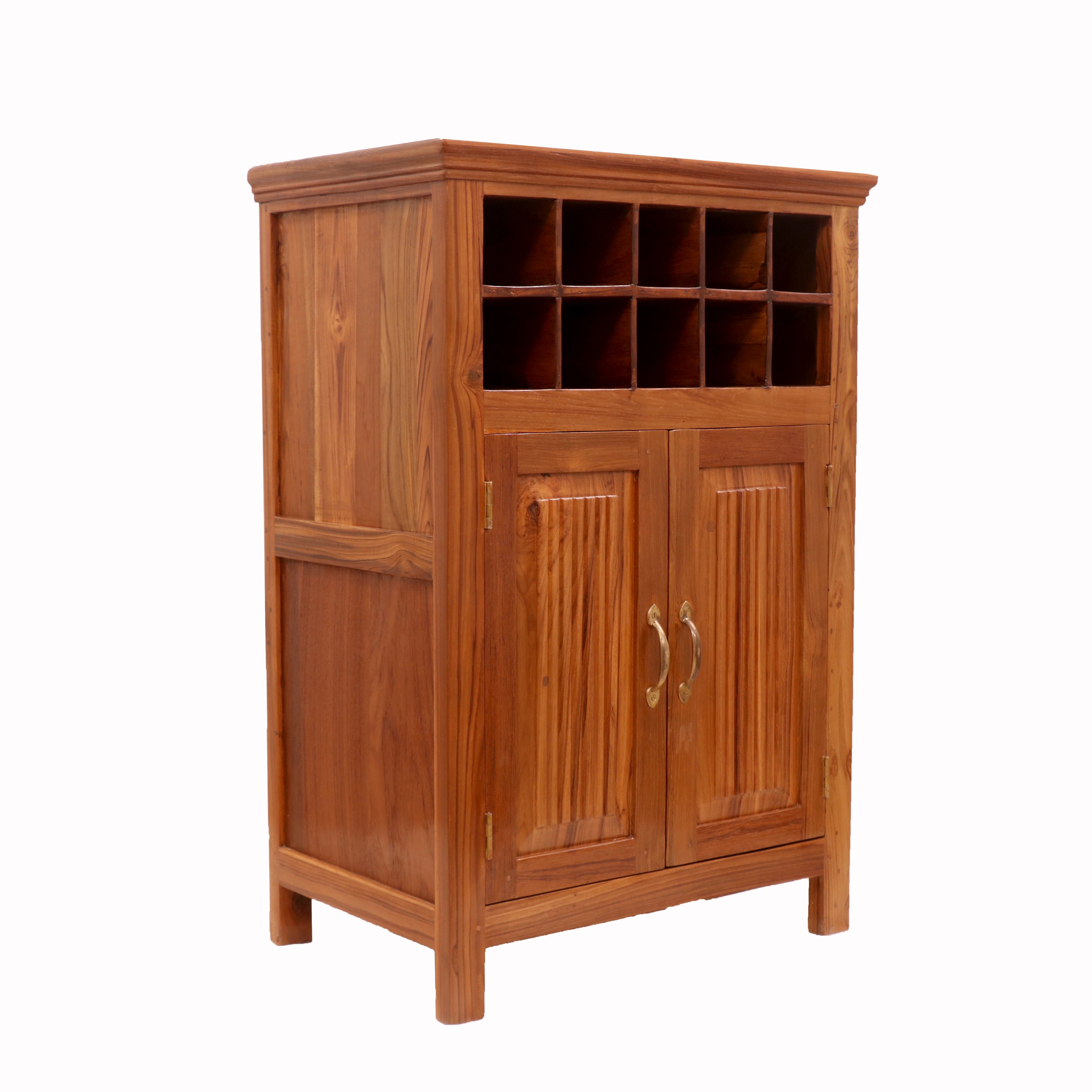 Rustic Wooden Mini Bar Bar Cabinet