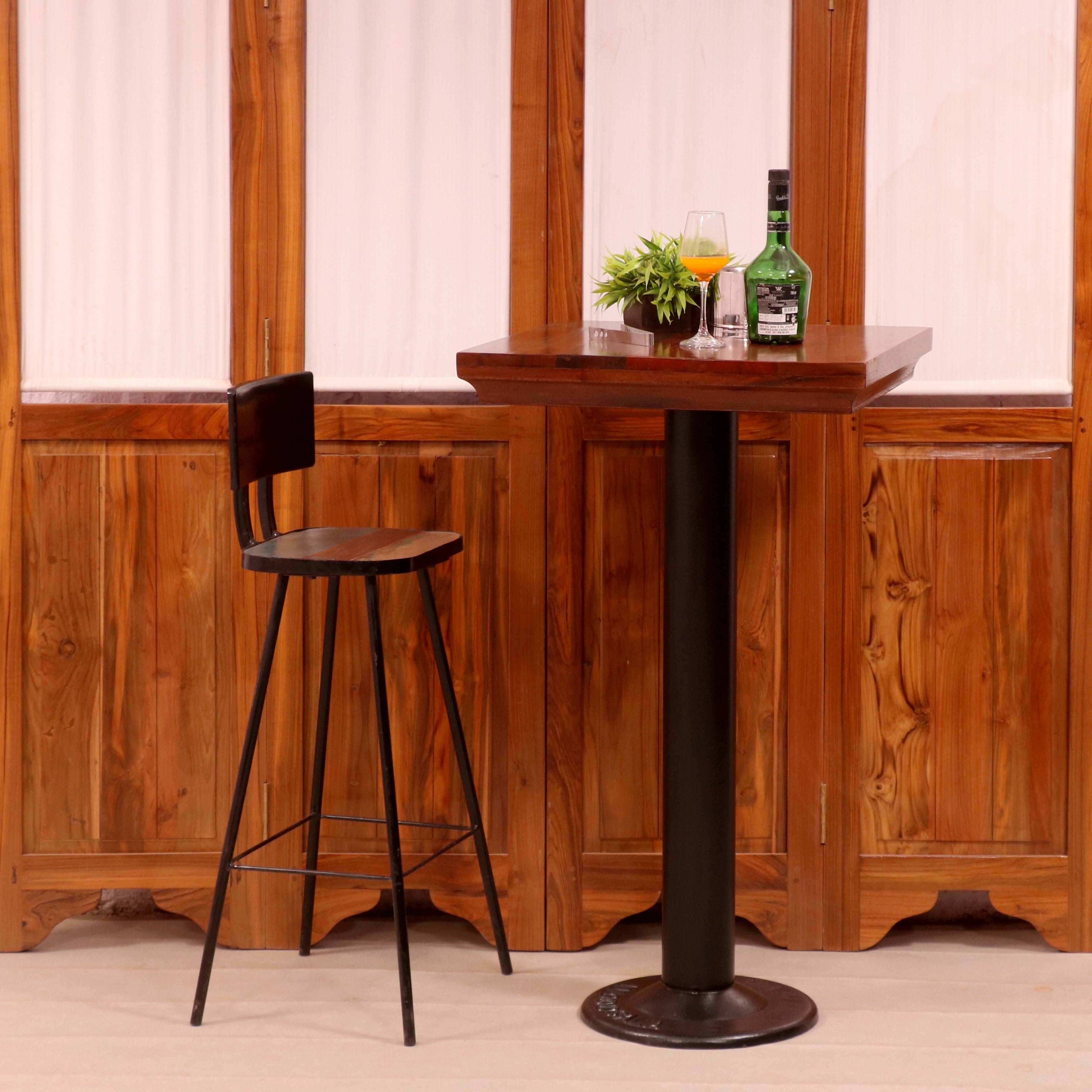 Classic Simple Antiquated Handmade Wooden Bar Chair Bar Chair