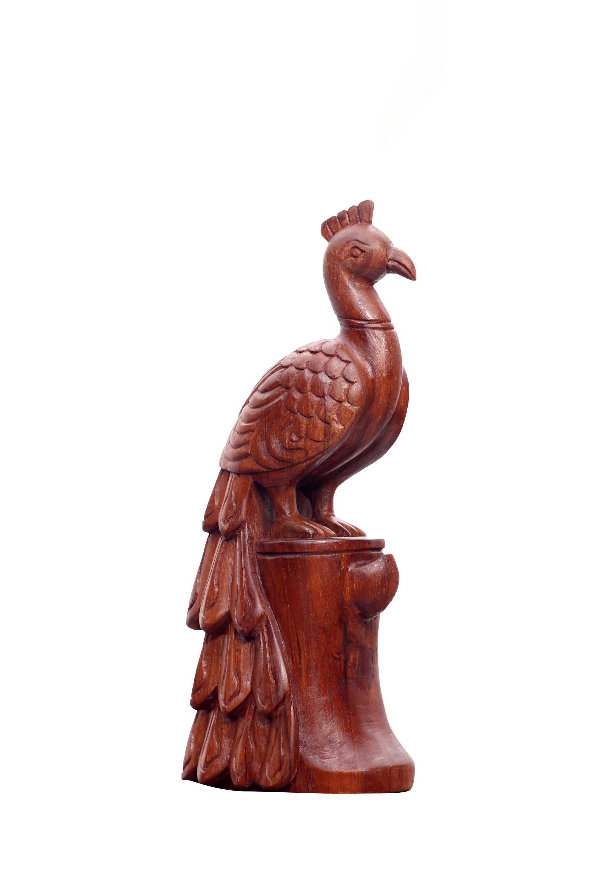 Wooden Carved Bird Animal Figurine