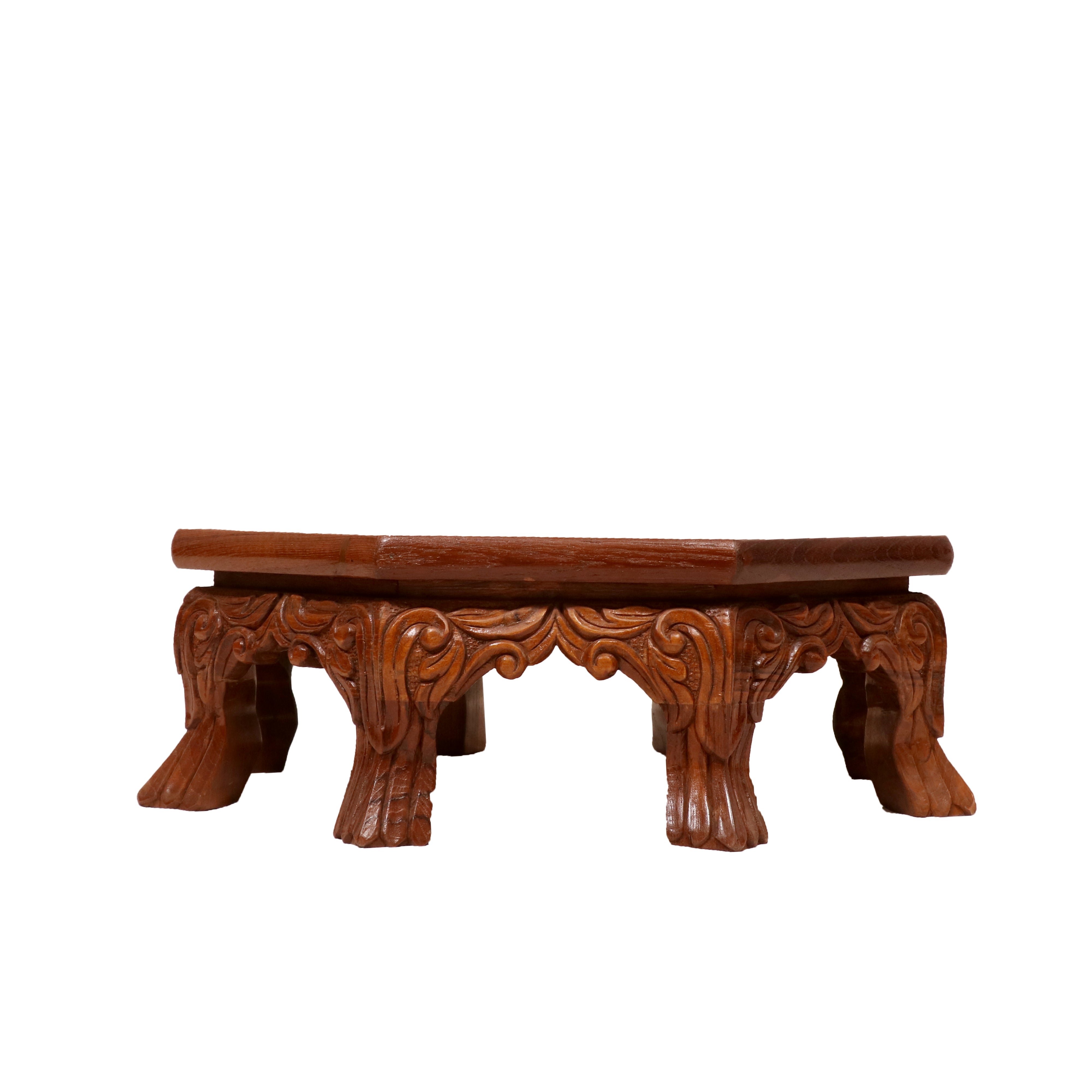 Navam Traditional Wooden Octagonal Bajot Bajot