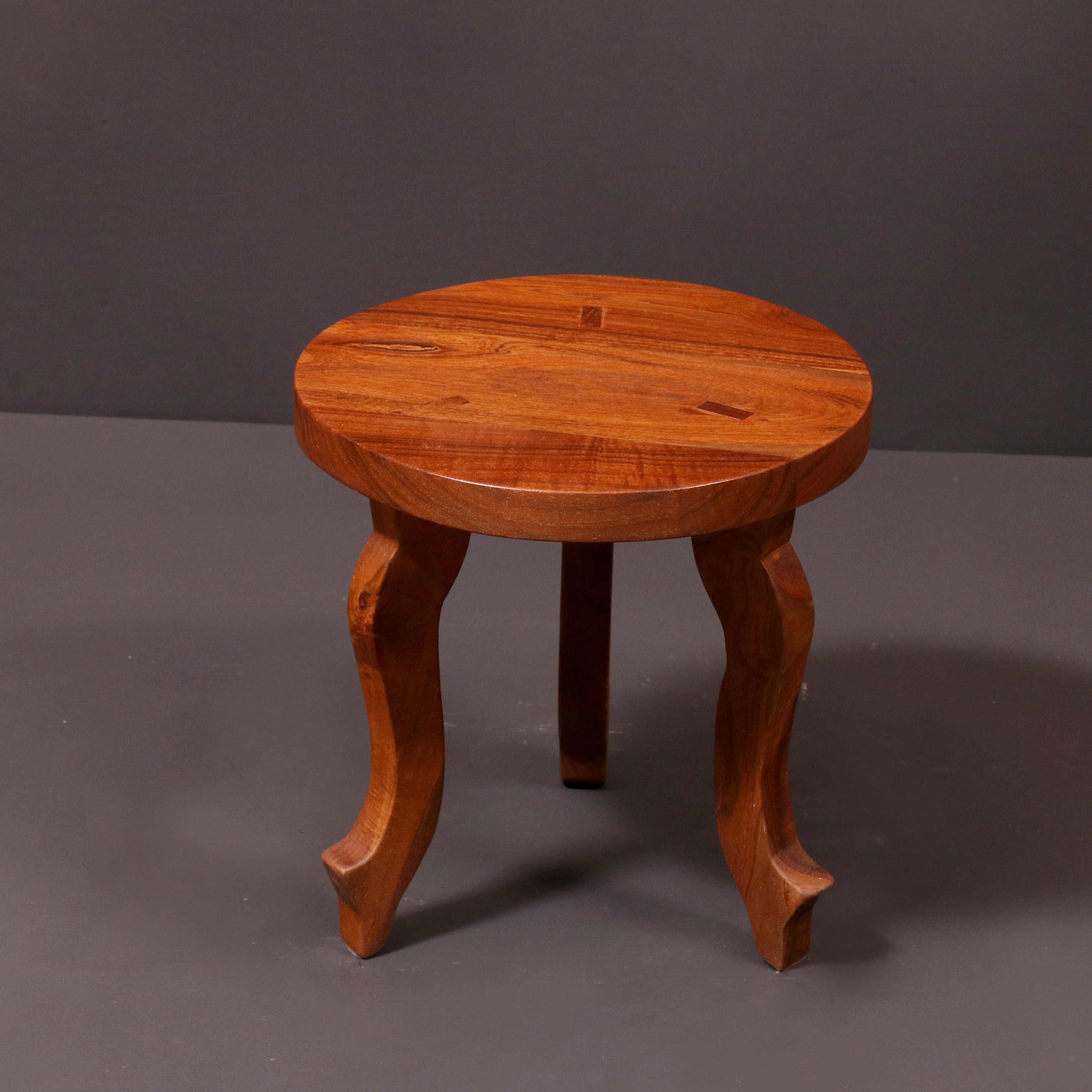 Round Top Wooden mukali manai Table Stool