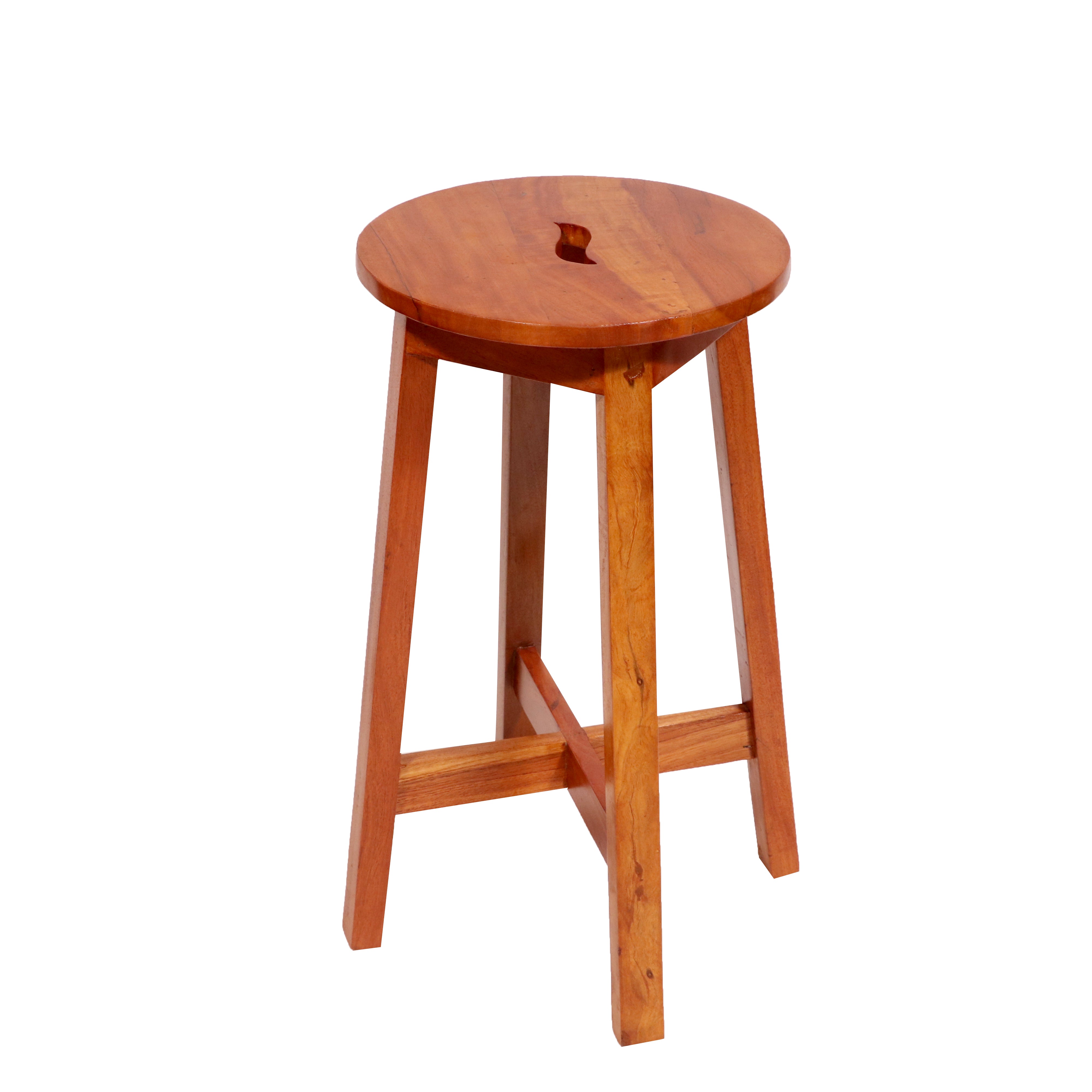 Solid teak Round Stool Medium (14 x 14 x 26)
