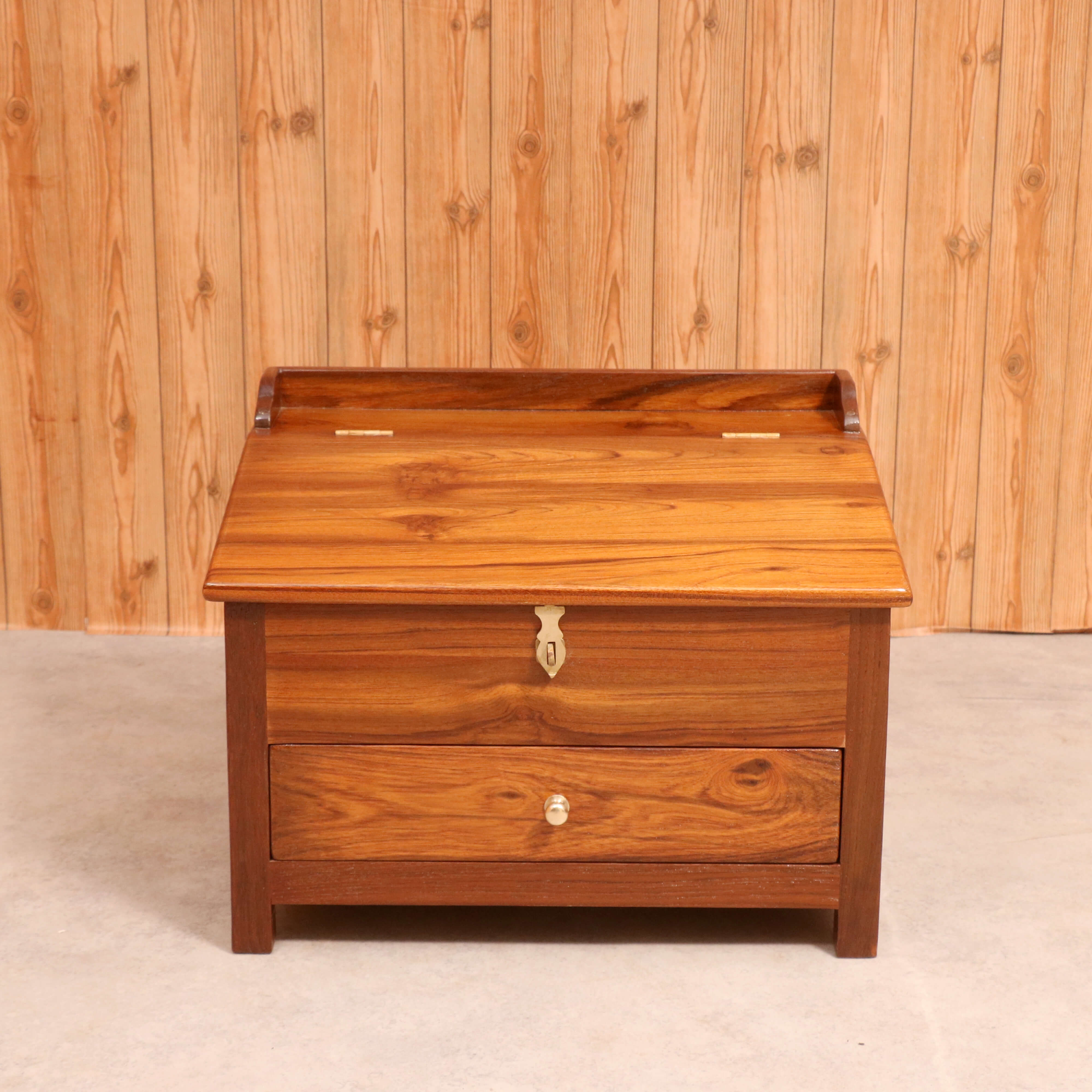 Ethnic Wooden Munim Study Table Lapdesk