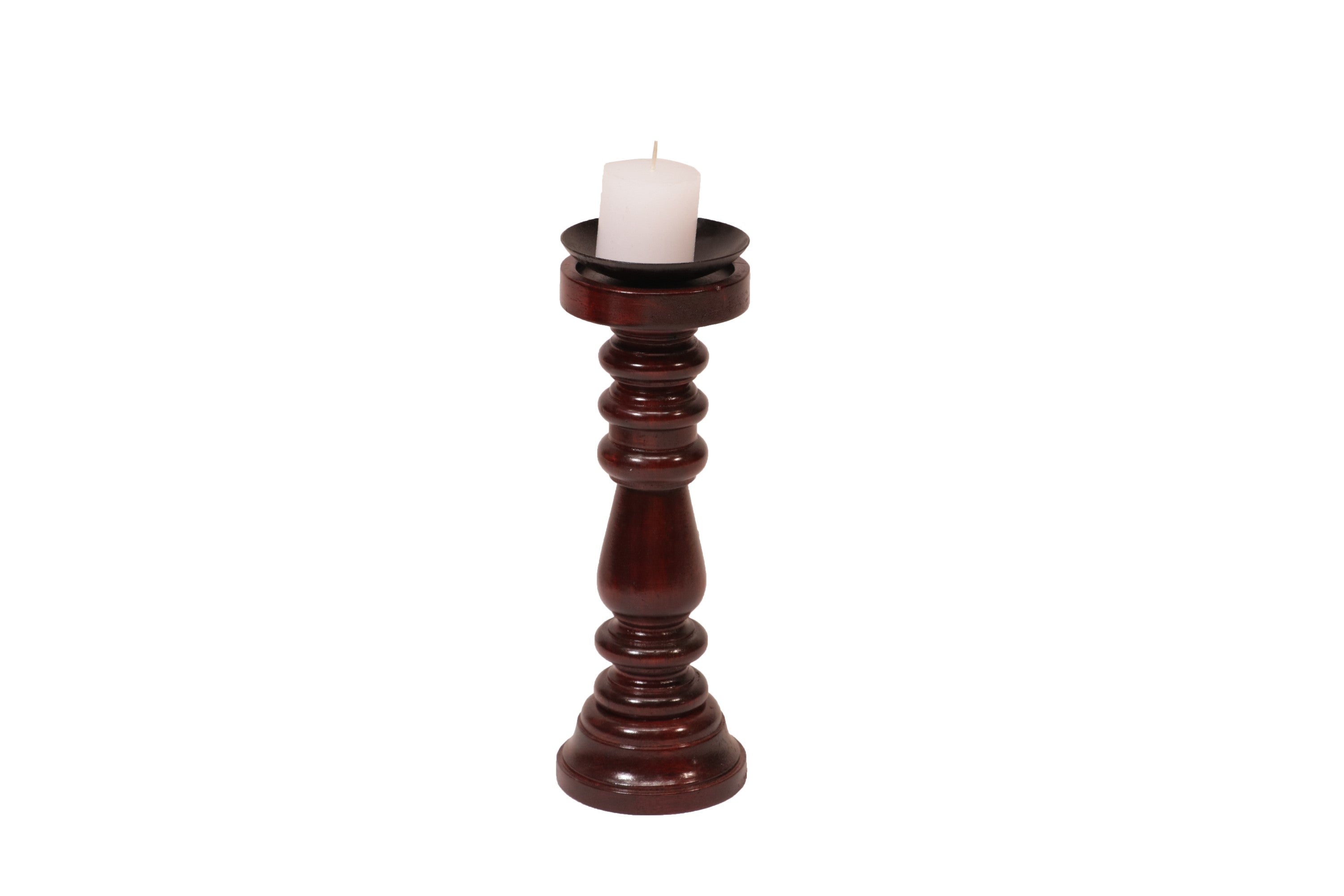 Wooden Twisted Turns Wooden Candle Candle Holder