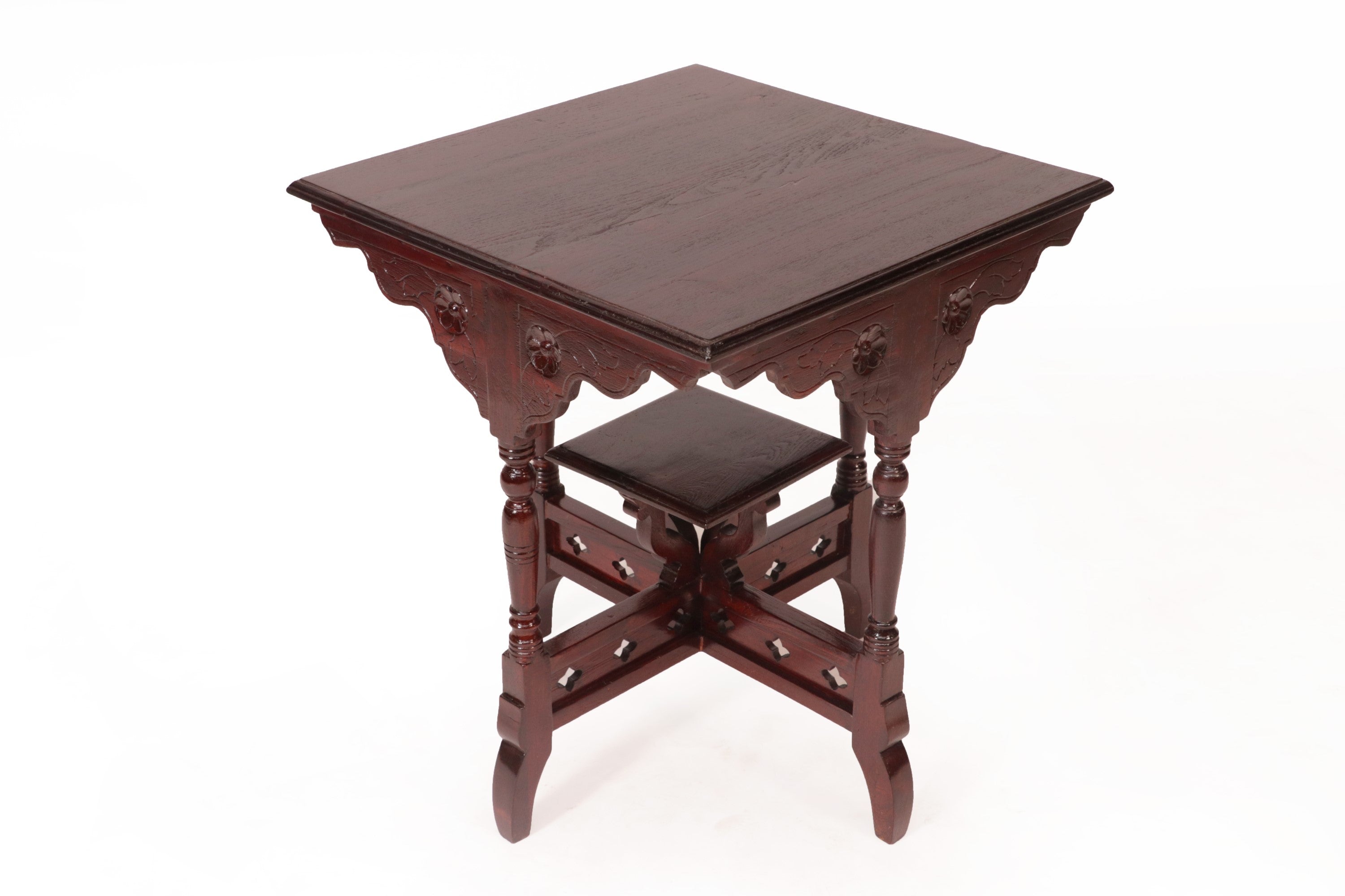 Teak Inquisitive concept Traditional Table End Table