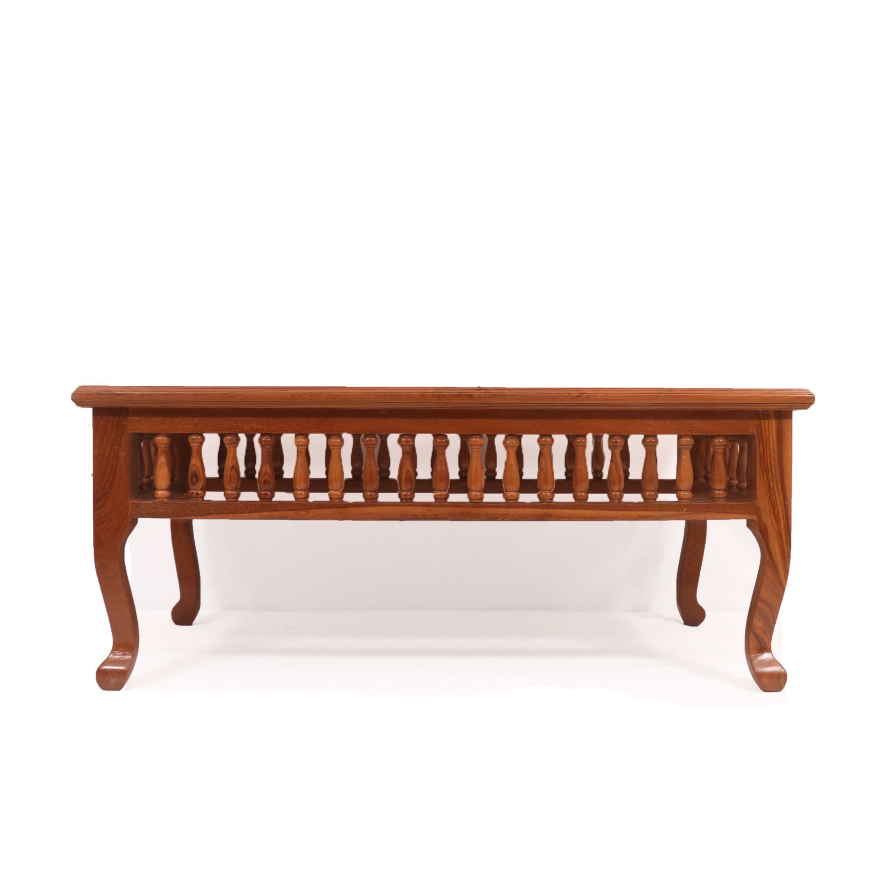 Natural Brown Finished Carving Wooden Handmade Coffee Table Coffee Table