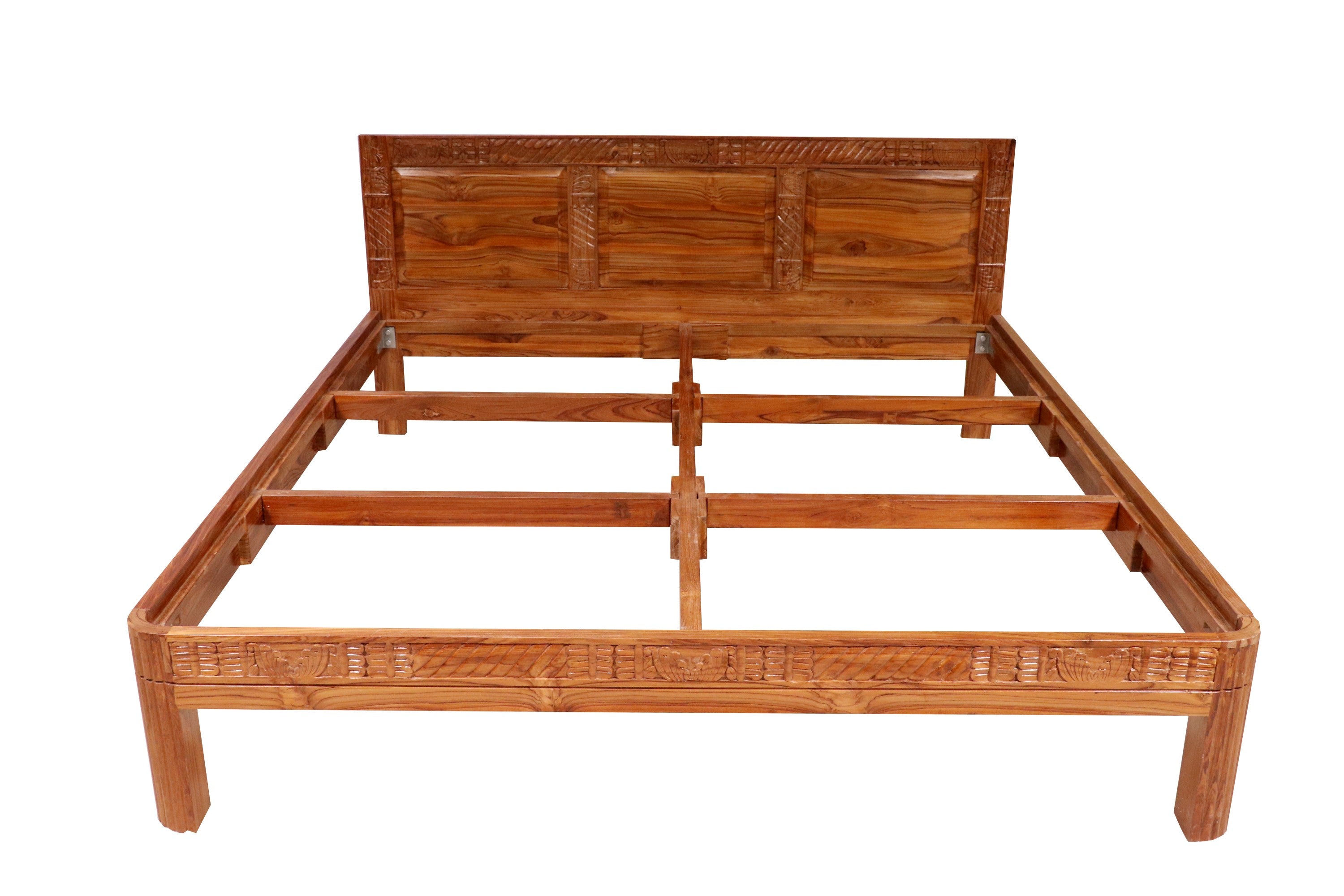 Folk style carved Classical Bedroom Set Bedroom Furniture Sets