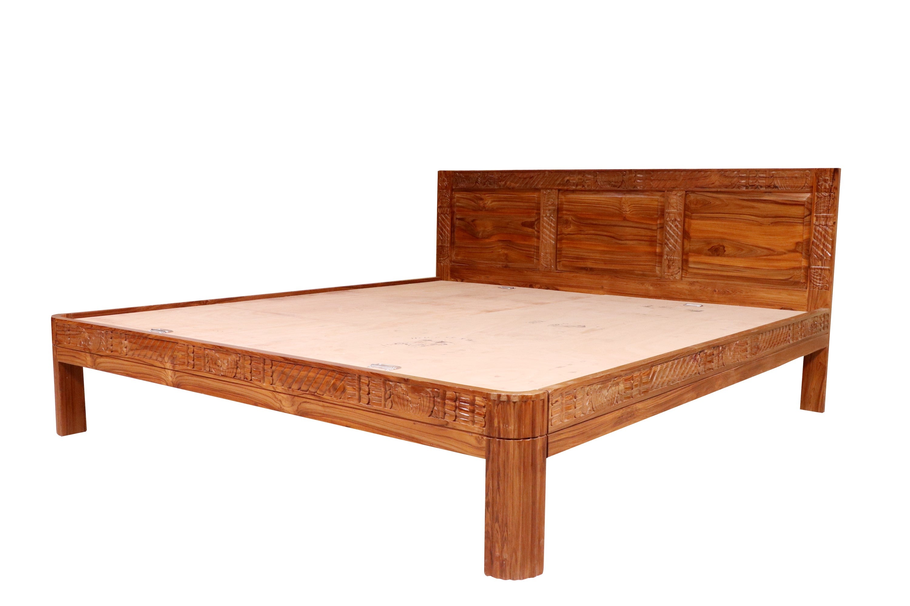 Folk style carved Classical Bedroom Set Bedroom Furniture Sets