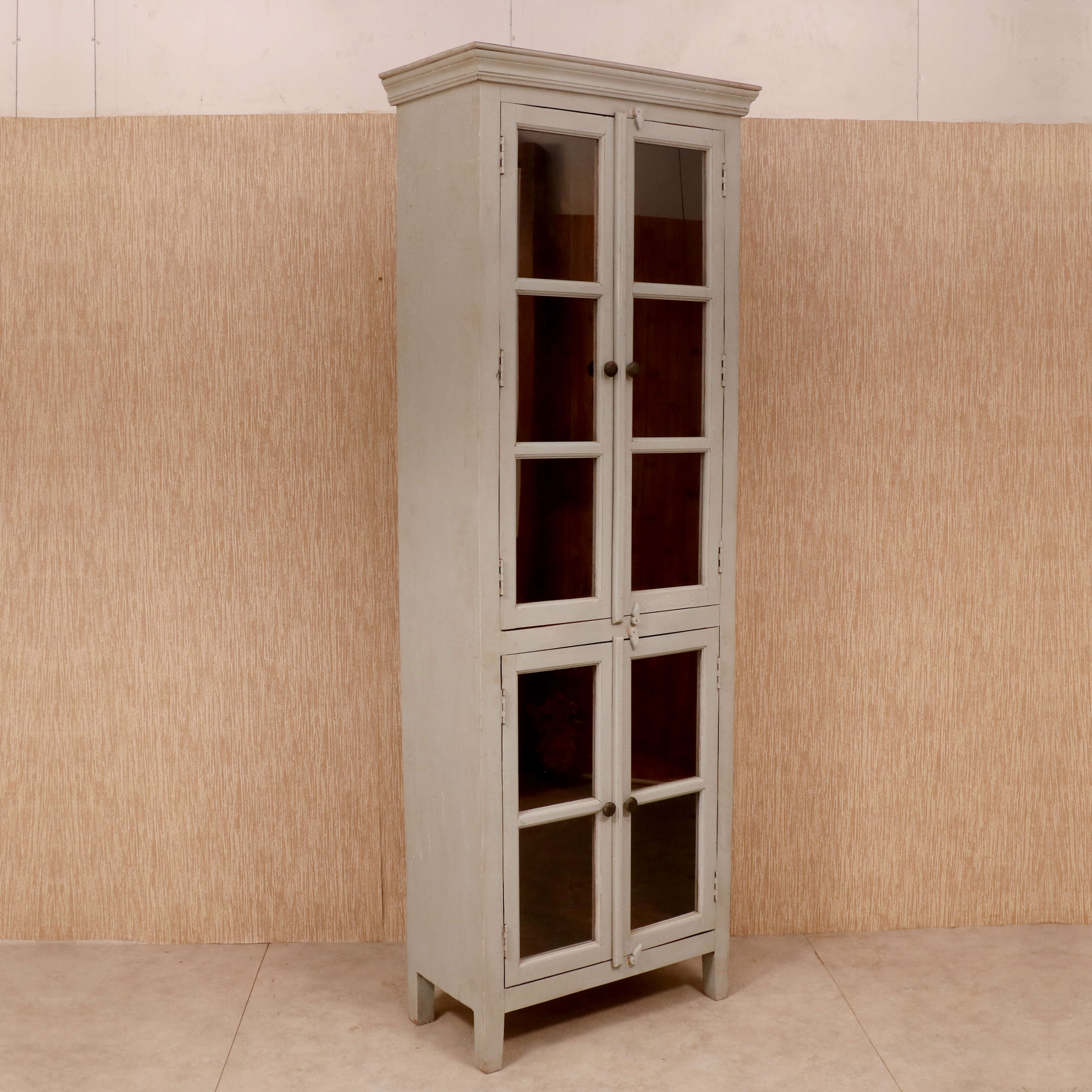 Wooden Grey Long Almirah Showcase