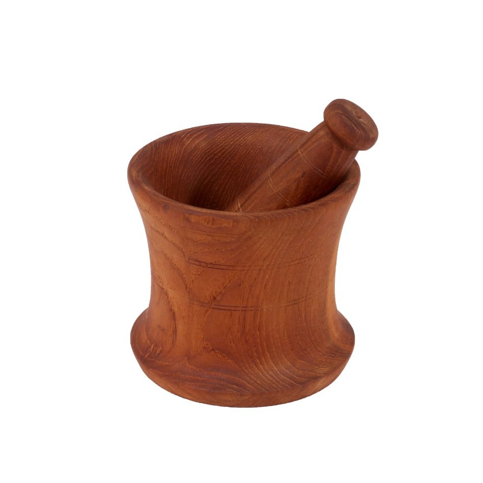 Wooden Masala Muddler Set Grinder