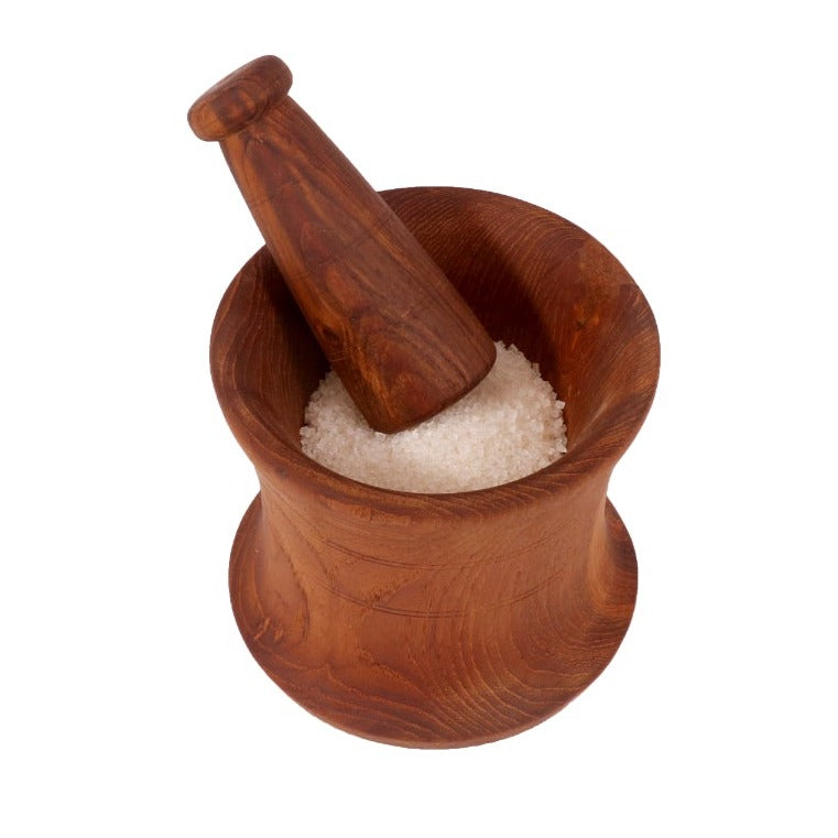 Wooden Masala Muddler Set Grinder