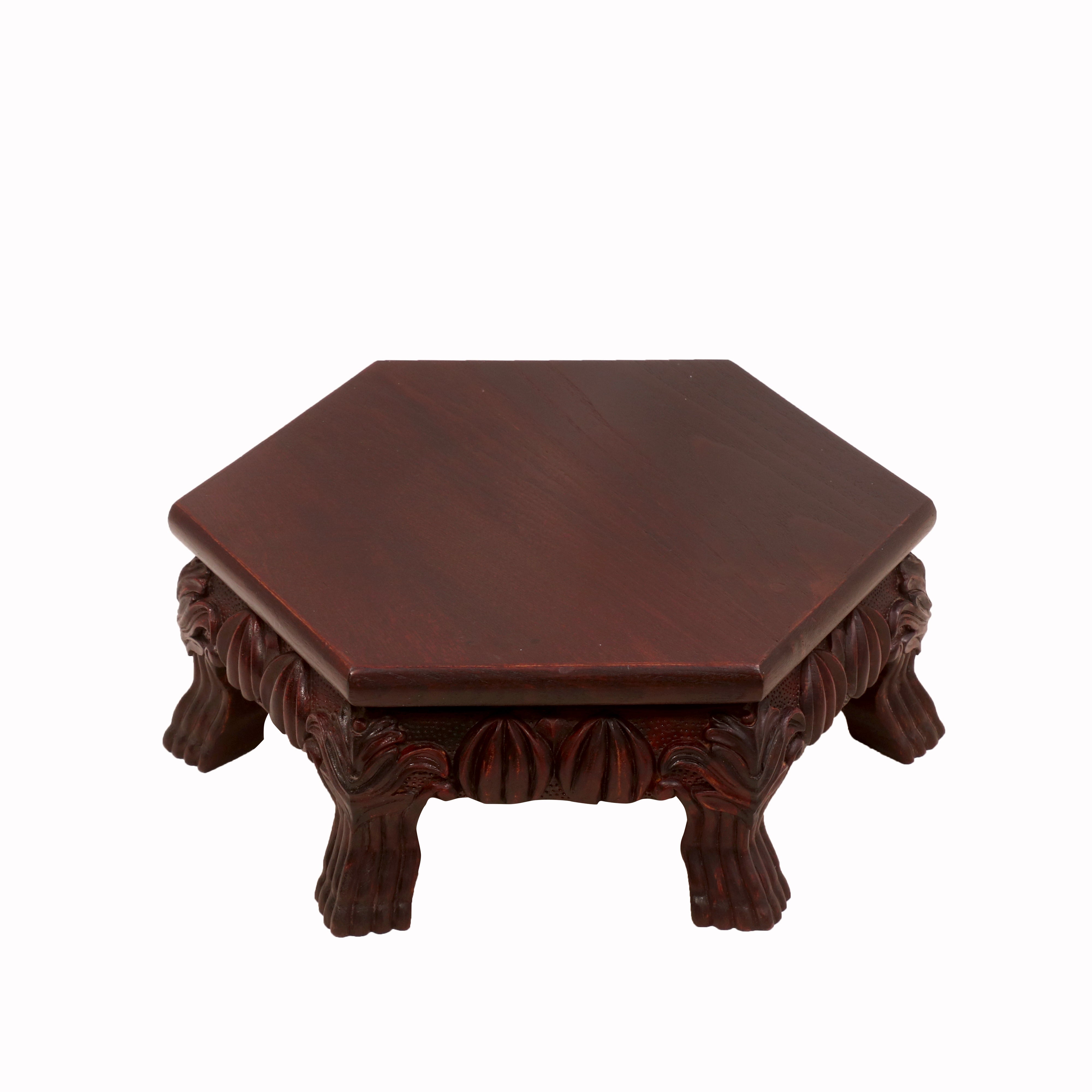 Teardrop Mahogany Dark Style Wooden Bajot Bajot