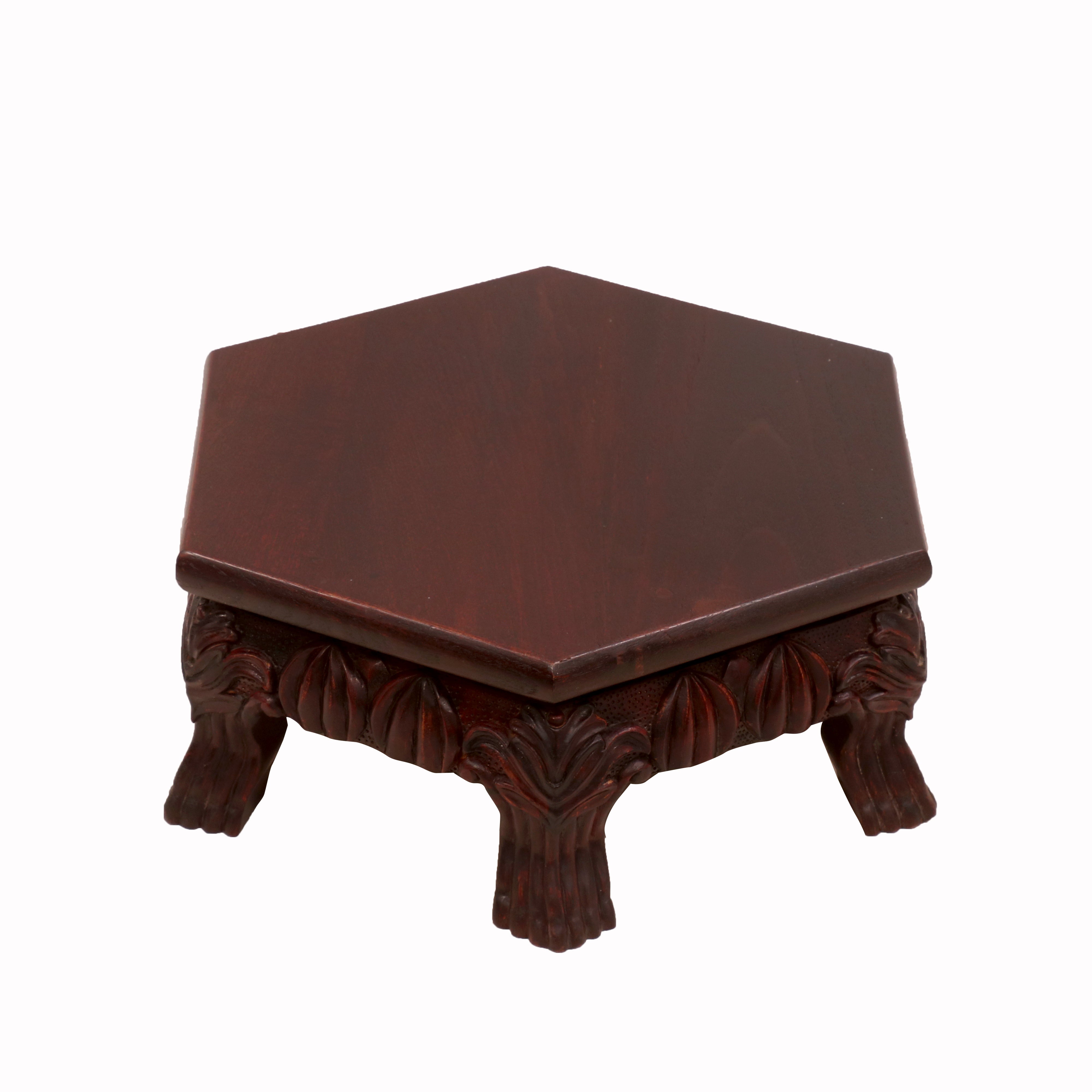 Teardrop Mahogany Dark Style Wooden Bajot Bajot