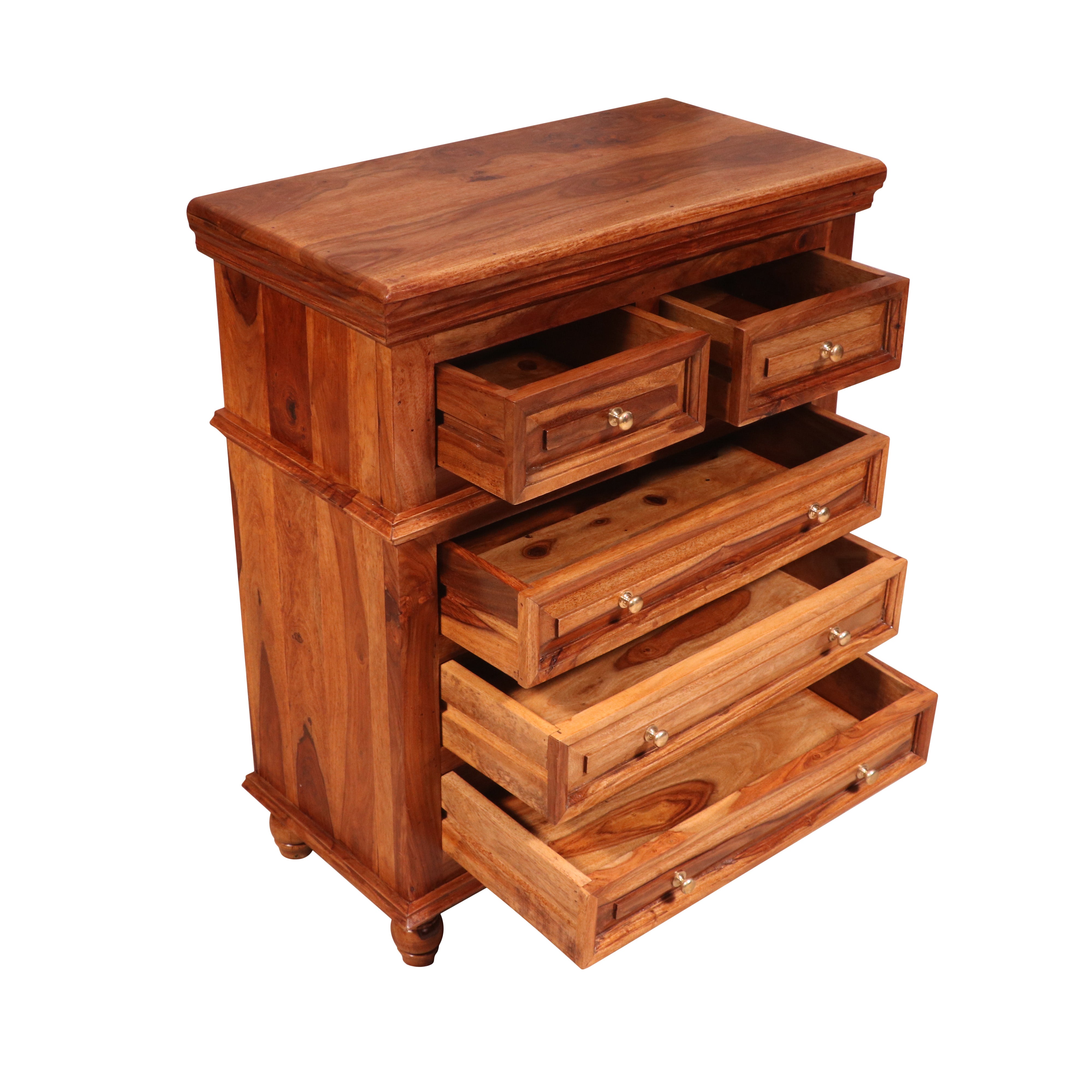 Solid Sheesham wood 3+2 Drawer's Chest Drawer's Chest