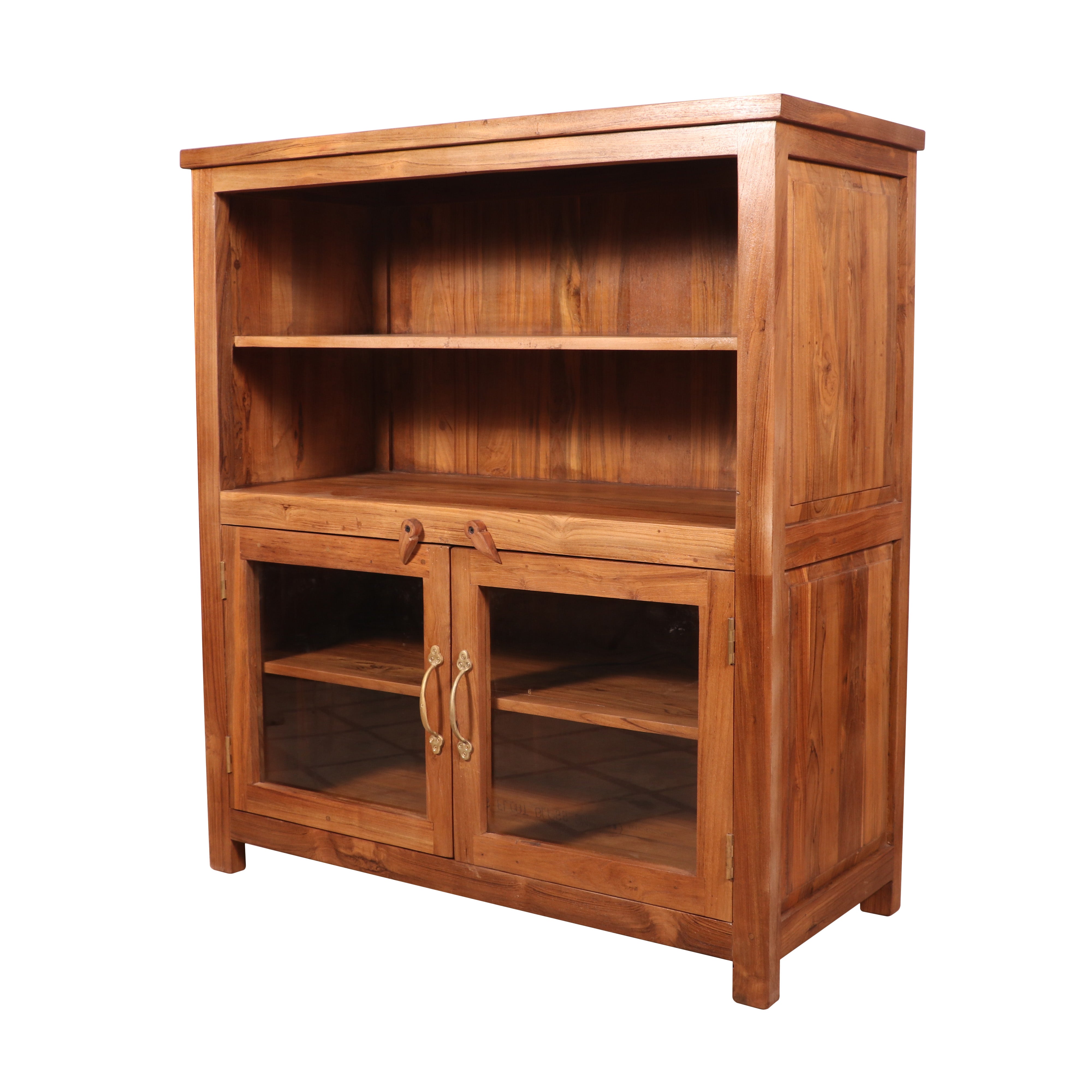 Wide teak wood cabinet Wall Cabinet