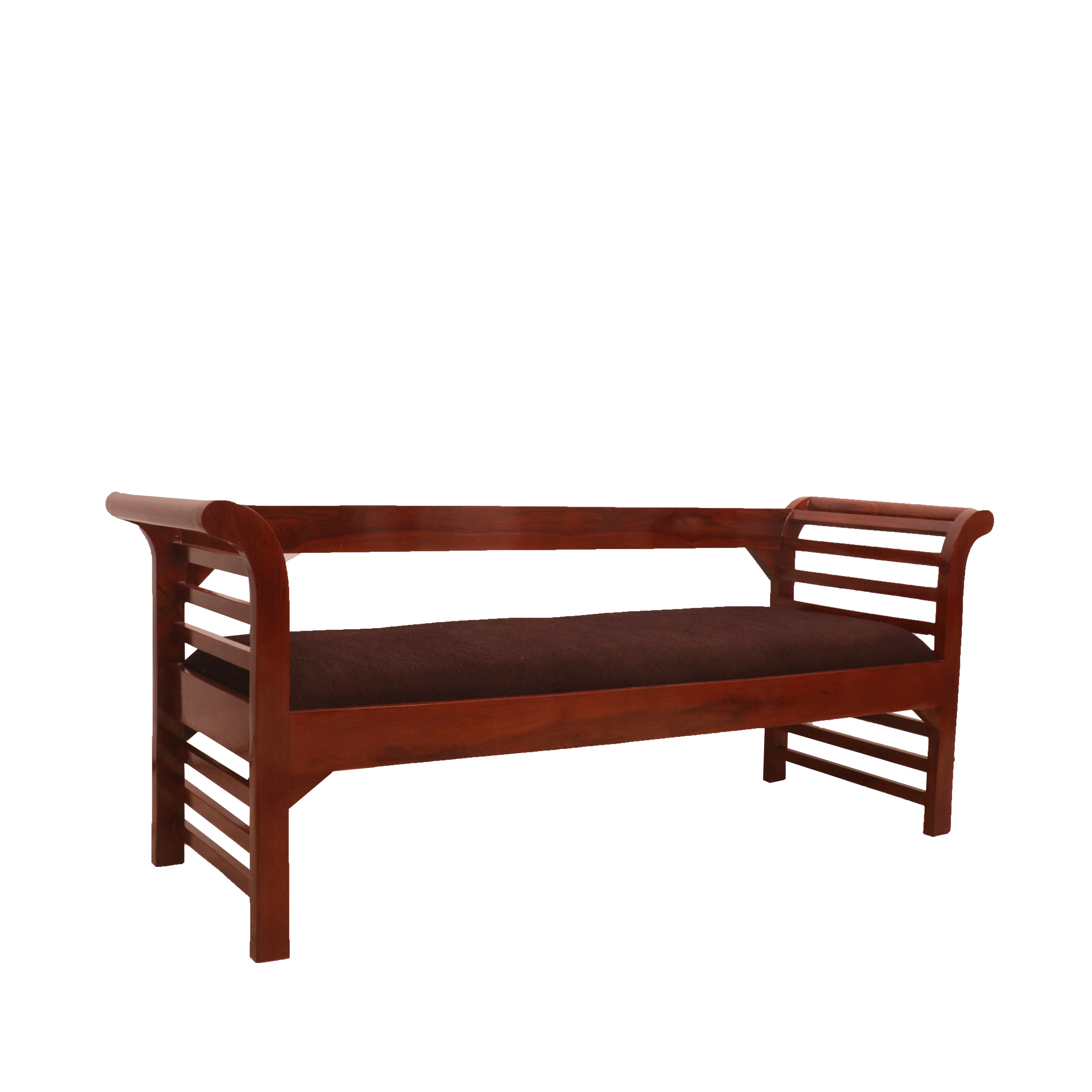 Curved Sides Wooden Bench Bench