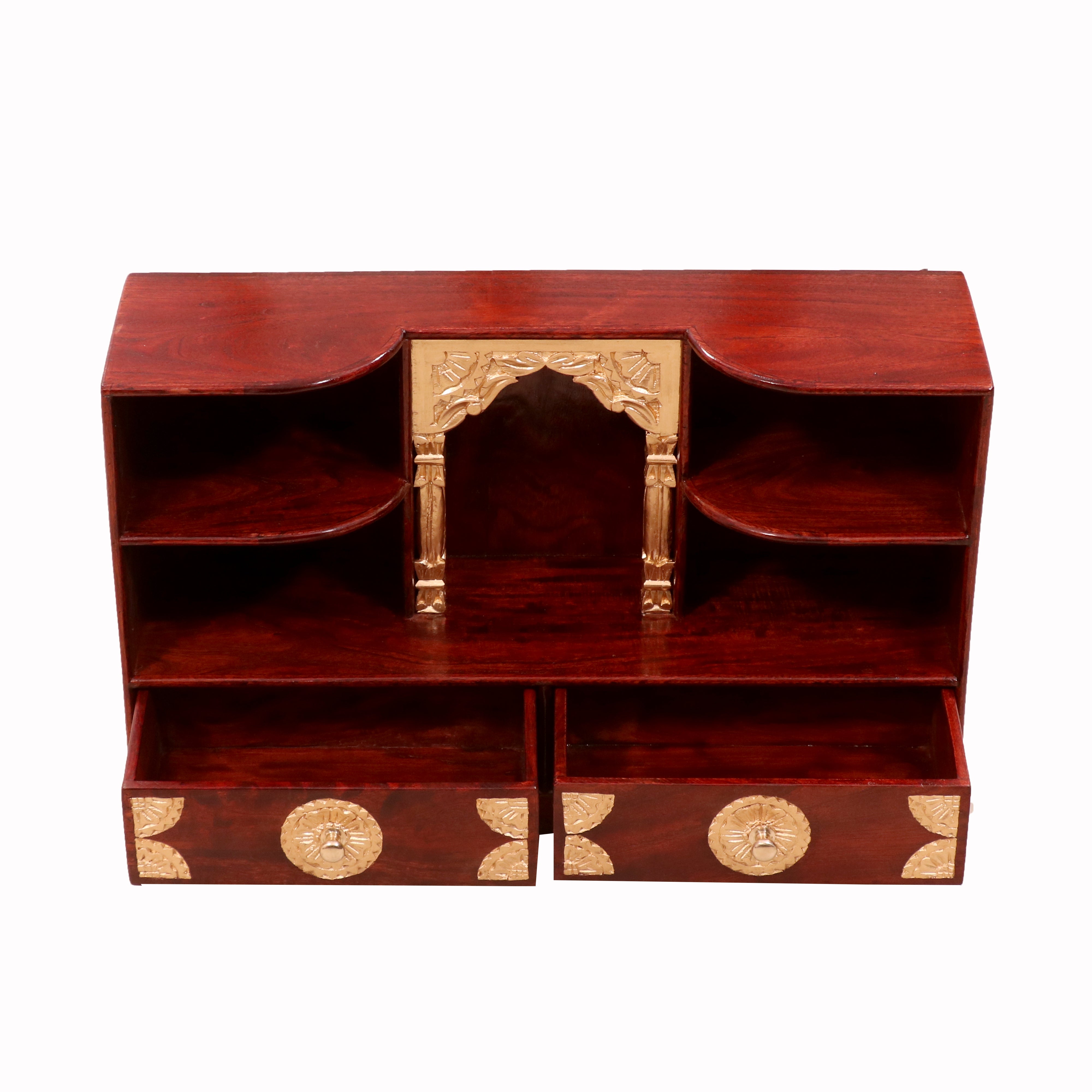 Wooden Wall Mounted Temple Wall Cabinet