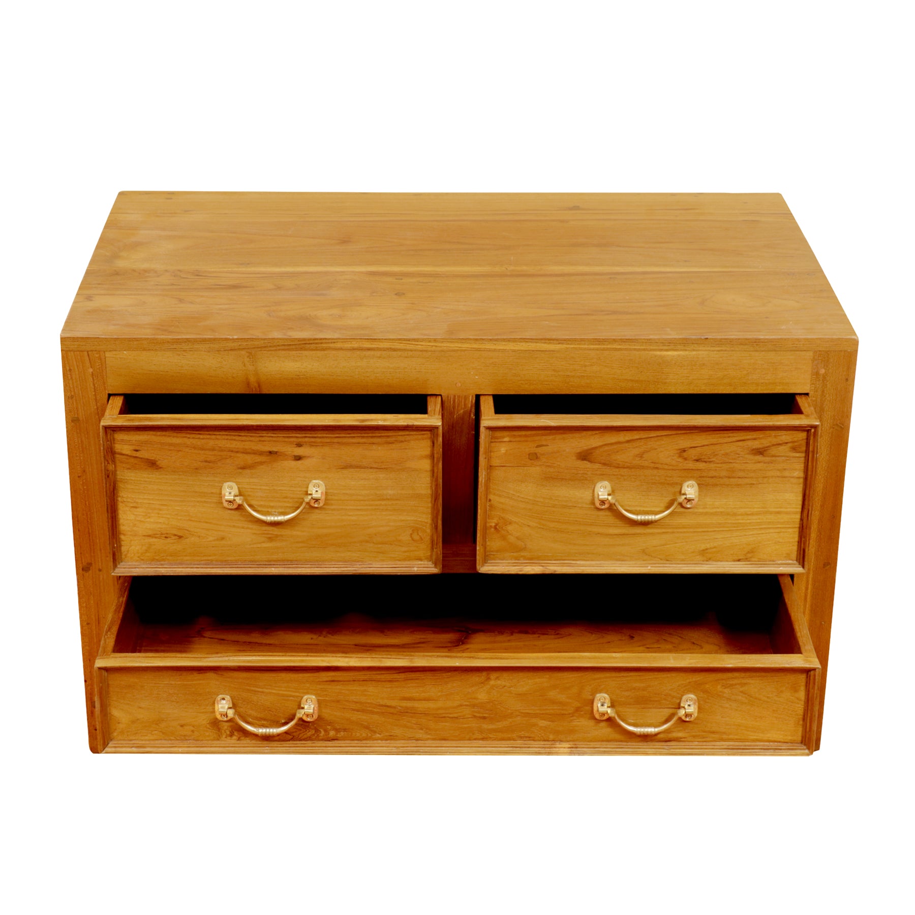 Simple natural finish Storage Cabinet Drawer's Chest