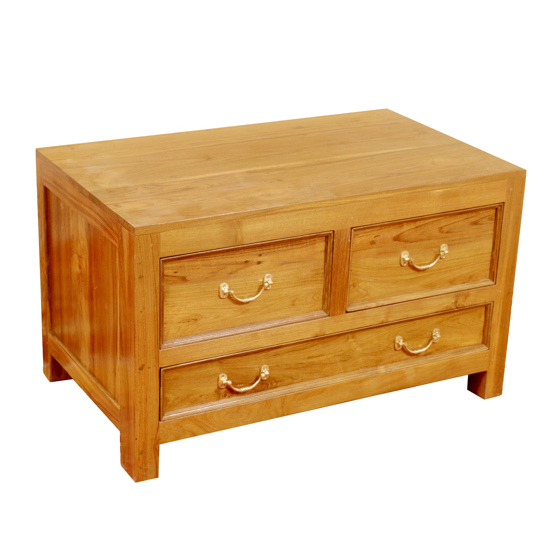 Simple natural finish Storage Cabinet Drawer's Chest