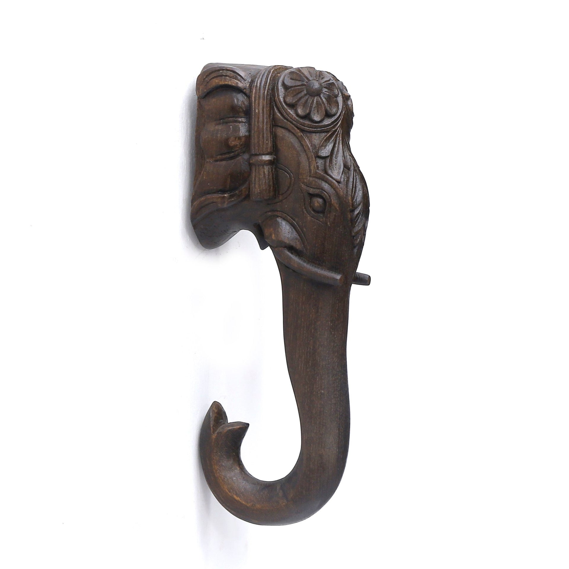 Wooden Royal Elephant Trunk Door Handle Door Handle