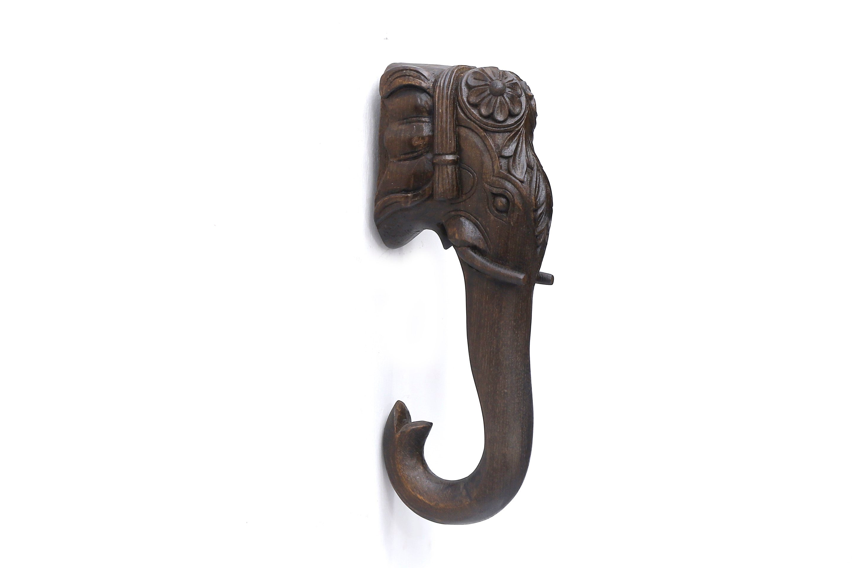 Wooden Royal Elephant Trunk Door Handle Door Handle
