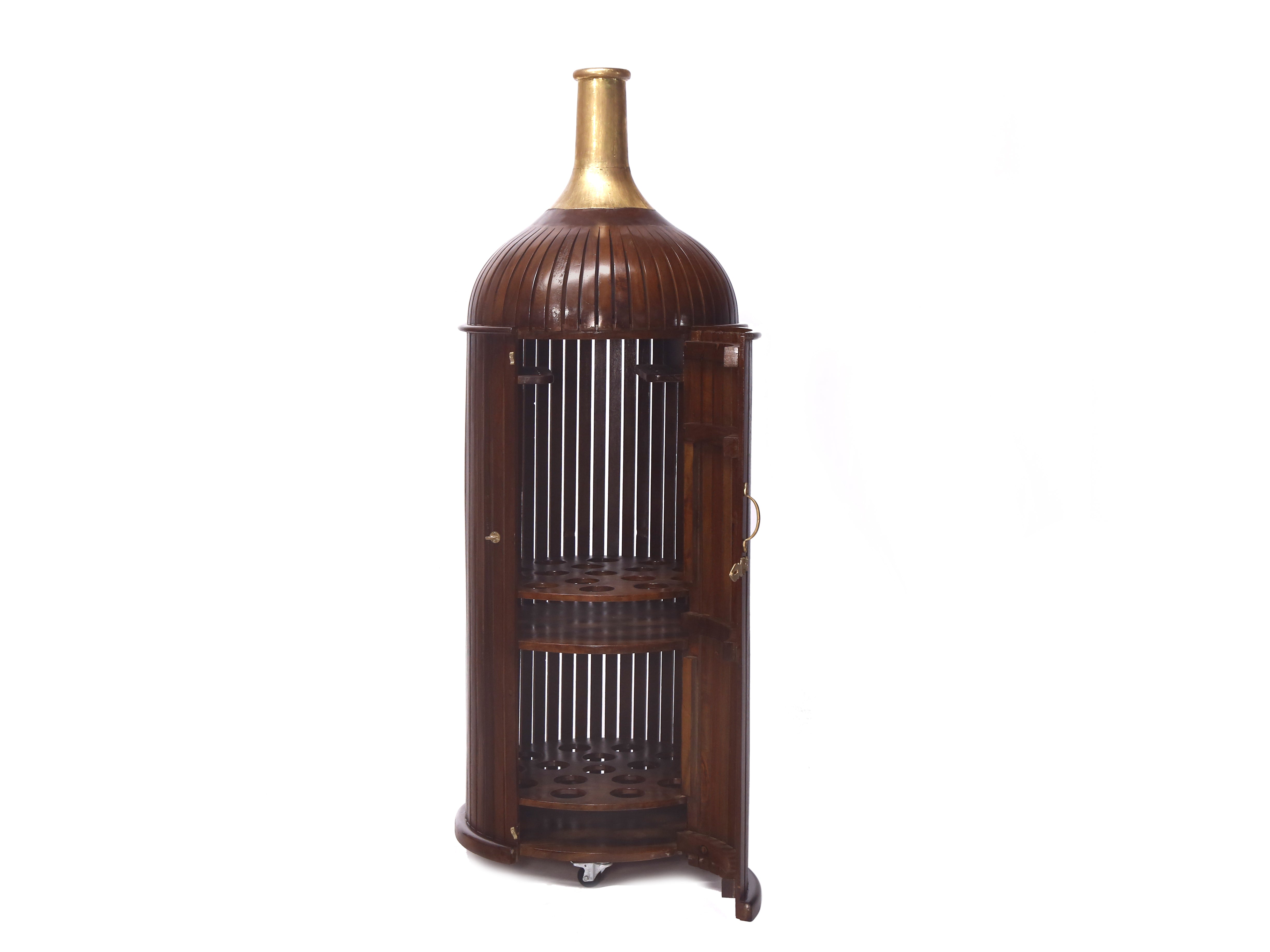 Classy Bottled Shaped Bar Bar Cabinet