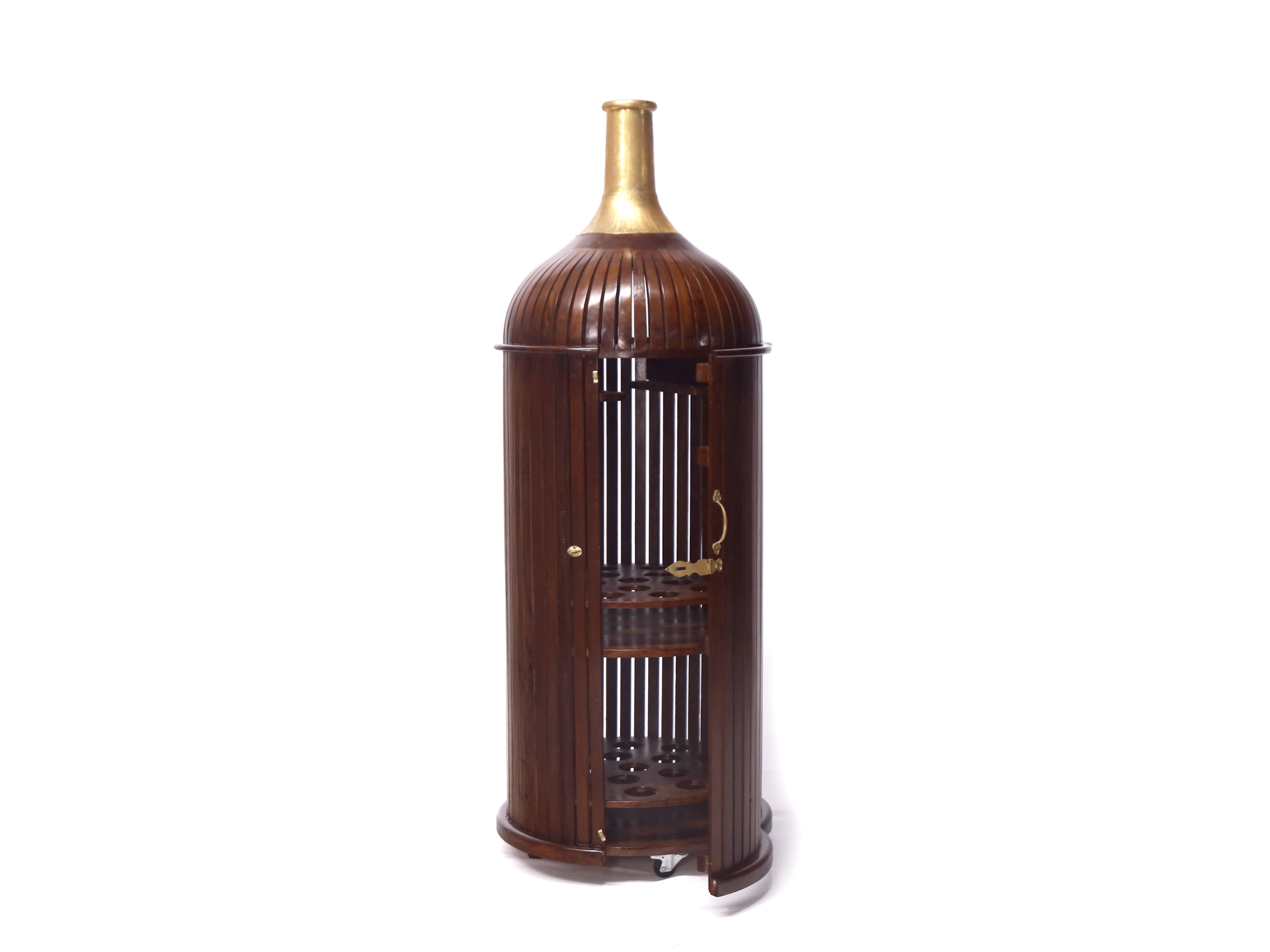 Classy Bottled Shaped Bar Bar Cabinet