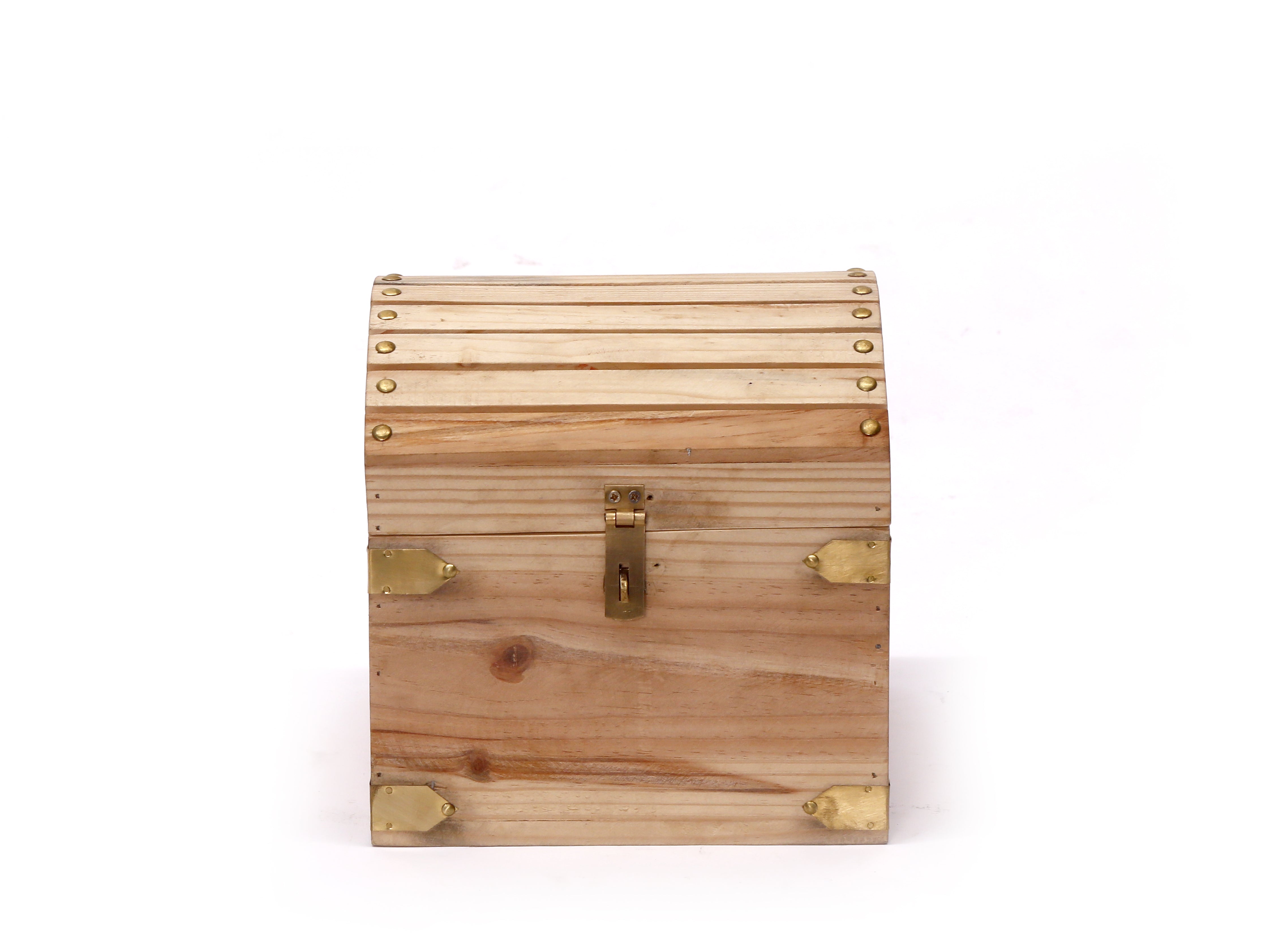 Pine wood Treasure Chest Box Wooden Box