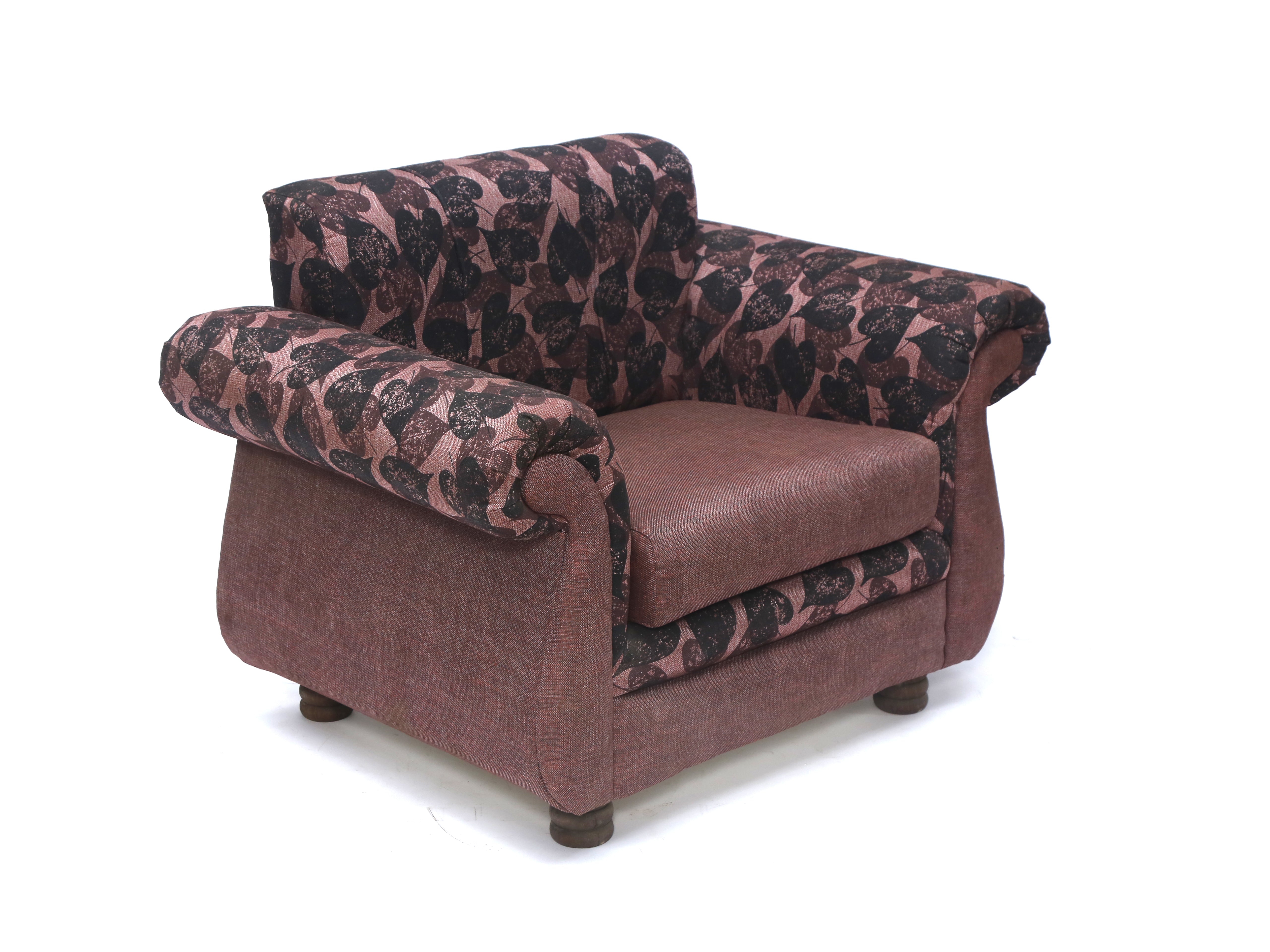 Upholstered Simplistic curve 1 Seater Sofa Sofa