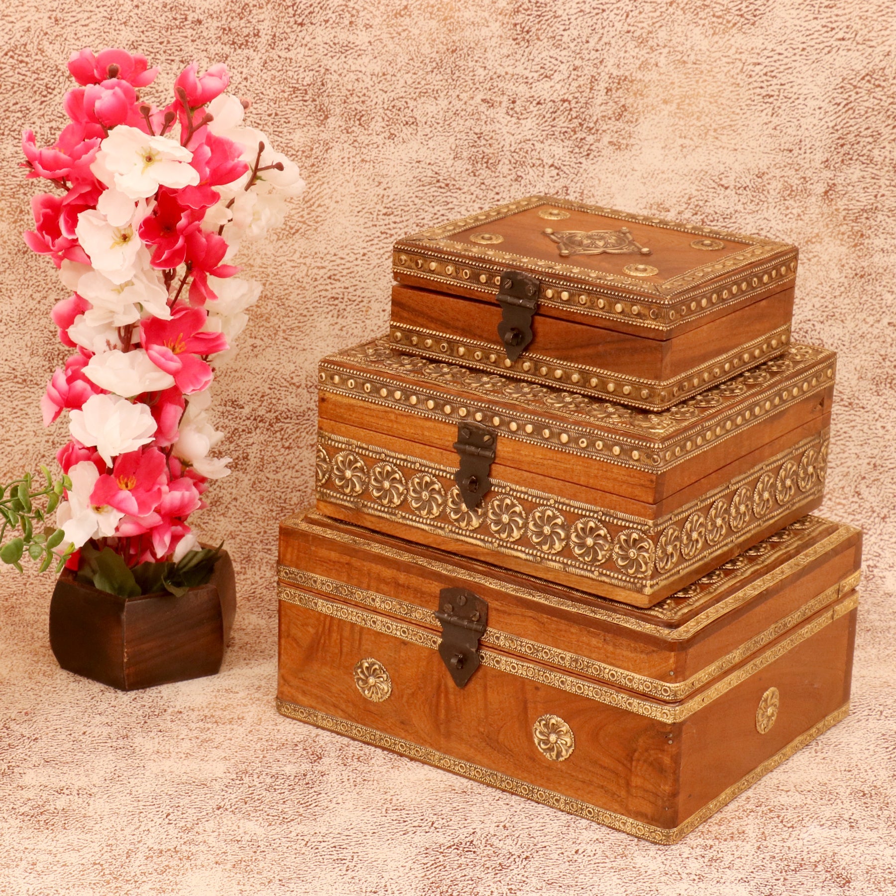 Wooden Wide Boxes Wooden Box